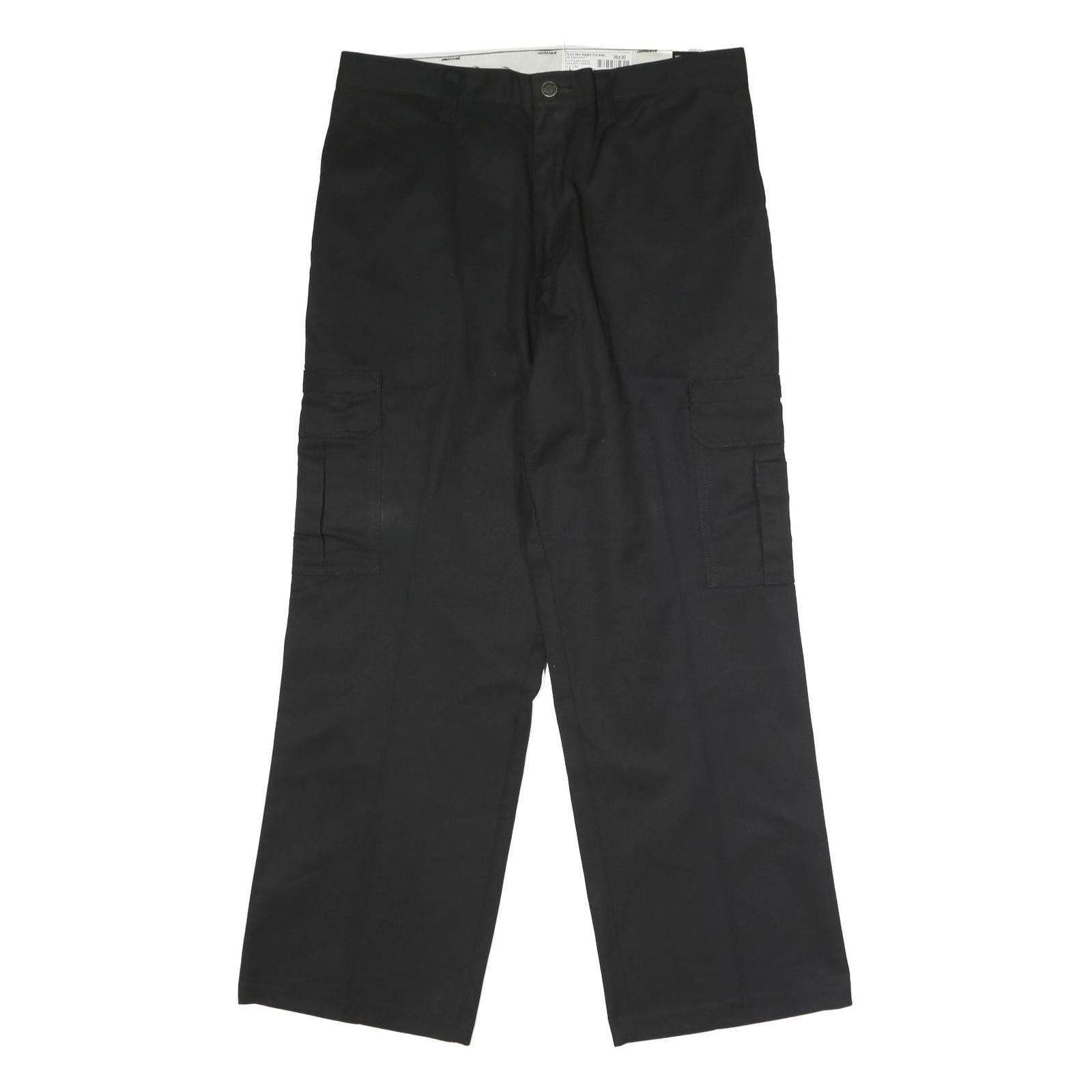 DICKIES Mens Polyester Blend Black Regular Straight Cargo Trousers W36 L30 Refurbished - N/A refurbished available on Cerqular