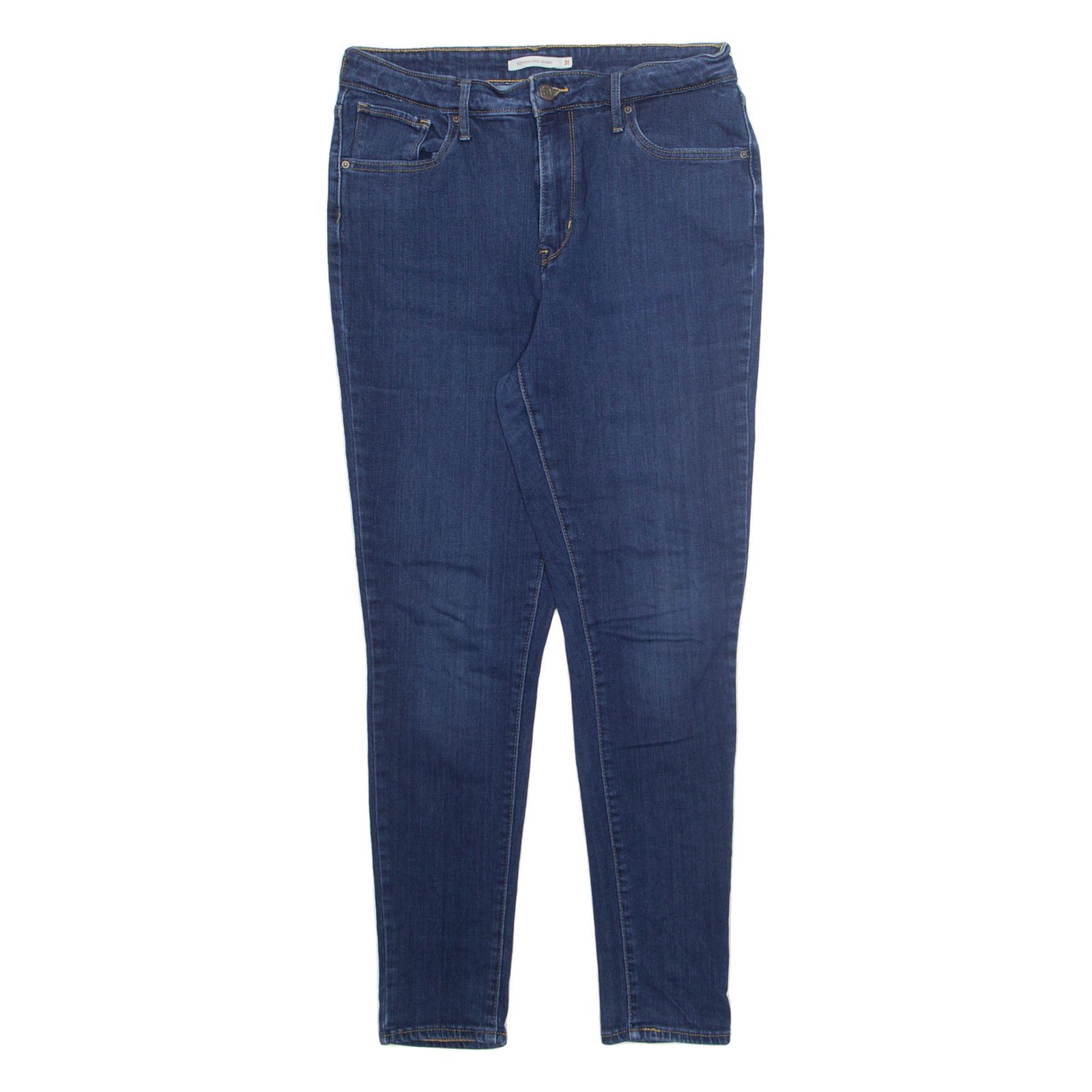 LEVI'S Womens Jeans Blue Regular Skinny W31 L30 Refurbished - N/A refurbished available on Cerqular