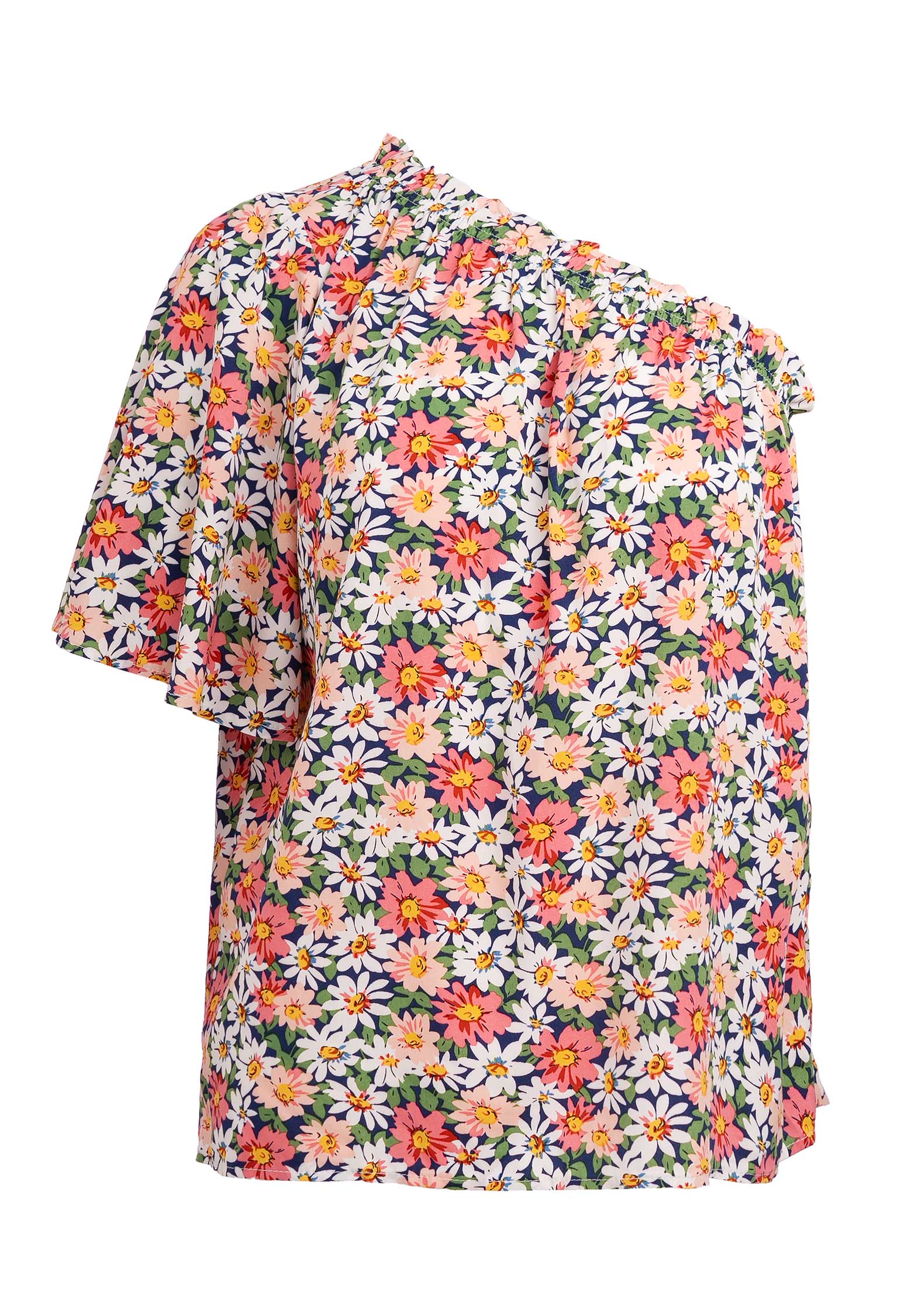 Blouse Fanta Top Pink-White-Floral | Color: PINK WHITE FLORAL | Size: S Refurbished - N/A (I could not find a well-known brand with this name refurbished available on Cerqular