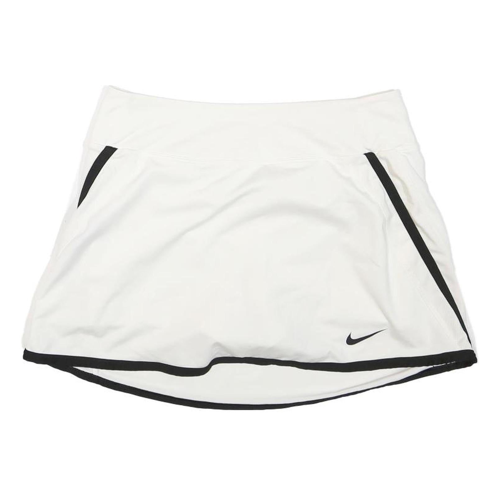 NIKE Womens White & Black Skater Short Polyester Blend S Sports Skirt with Logo Refurbished - N/A refurbished available on Cerqular