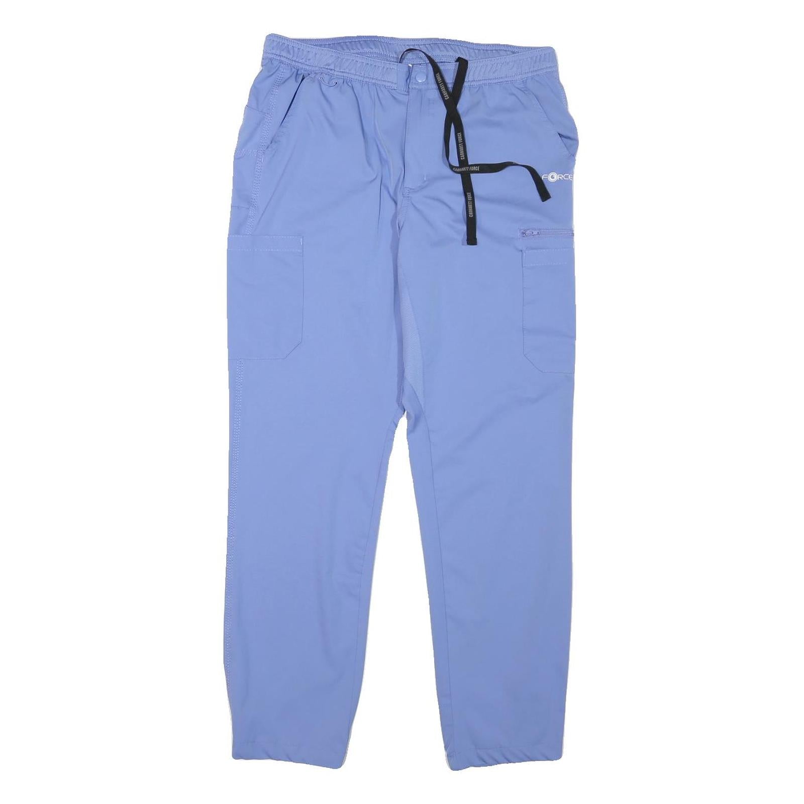 CARHARTT Mens Polyester Blend Blue Relaxed Straight Trousers W32 L32 Casual Refurbished - N/A refurbished available on Cerqular