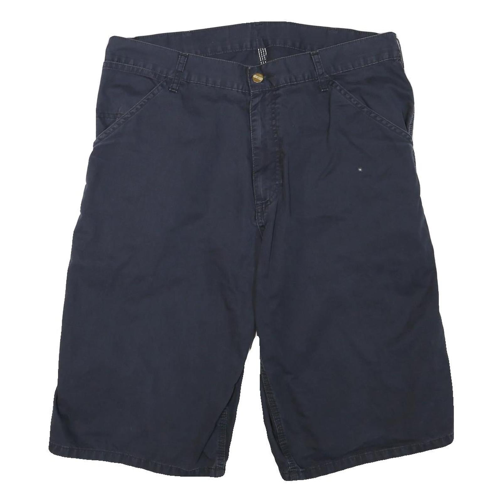 CARHARTT Mens Shorts Blue Casual L W36 Cotton Blend Durable Comfort Relaxed Fit Refurbished - N/A refurbished available on Cerqular