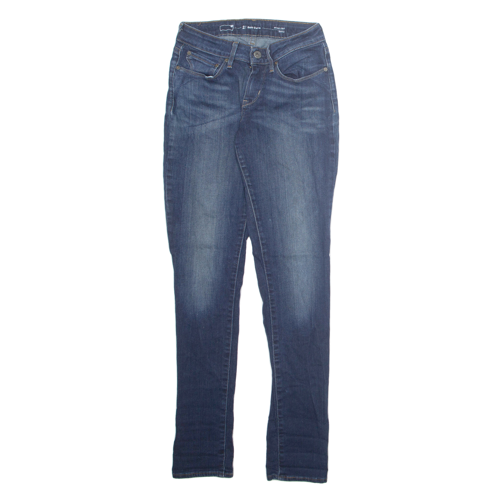 LEVI'S Modern Rise Womens Jeans Blue Slim Skinny Stone Wash W26 L32 Refurbished - N/A refurbished available on Cerqular
