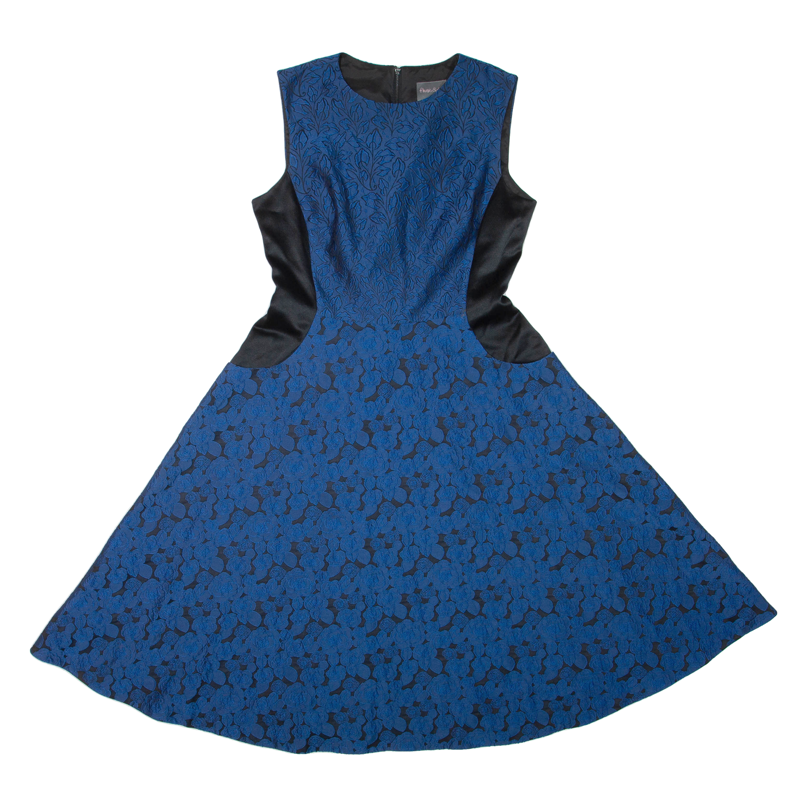 PHASE EIGHT Womens Fit & Flare Dress Blue Sleeveless Knee Length M Refurbished - N/A refurbished available on Cerqular
