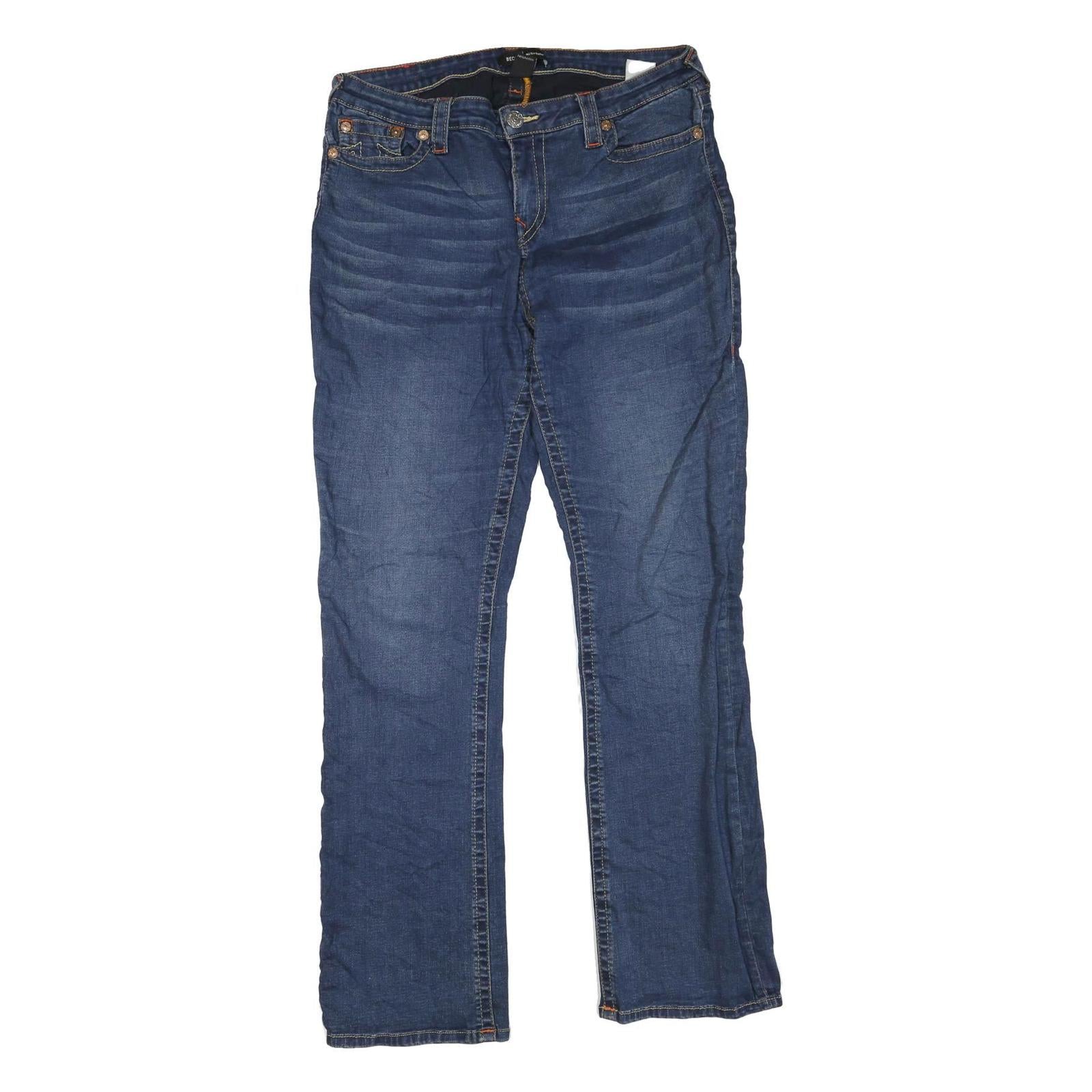 BECCA Womens Regular Blue Denim Jeans W34 L32 Classic Cotton Blend Zip Refurbished - N/A refurbished available on Cerqular