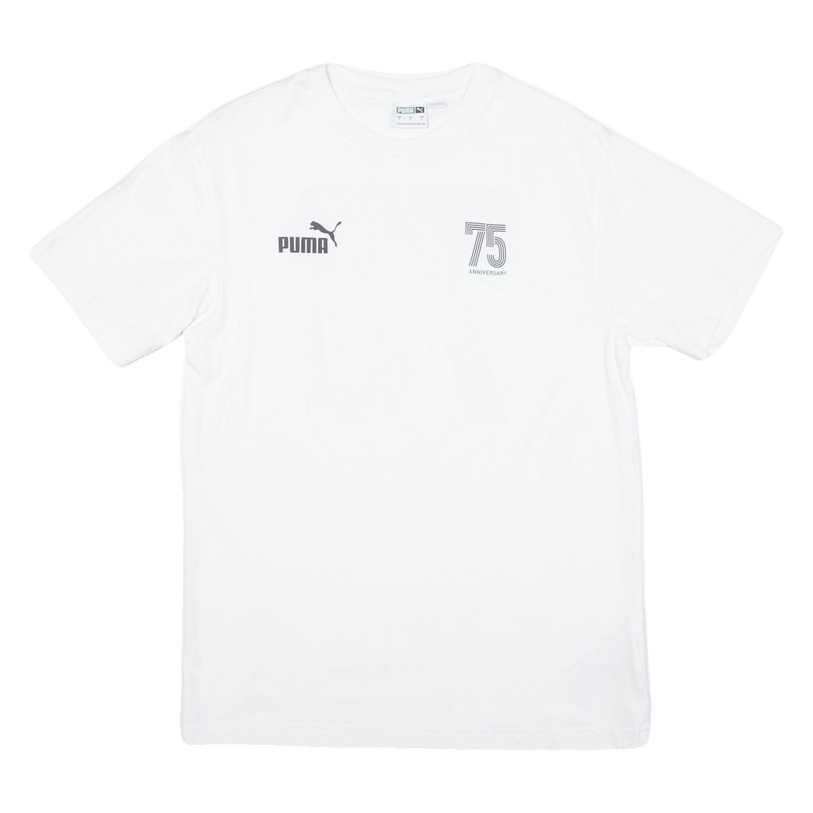 PUMA 75 Anniversary Mens T-Shirt White S Refurbished - N/A refurbished available on Cerqular