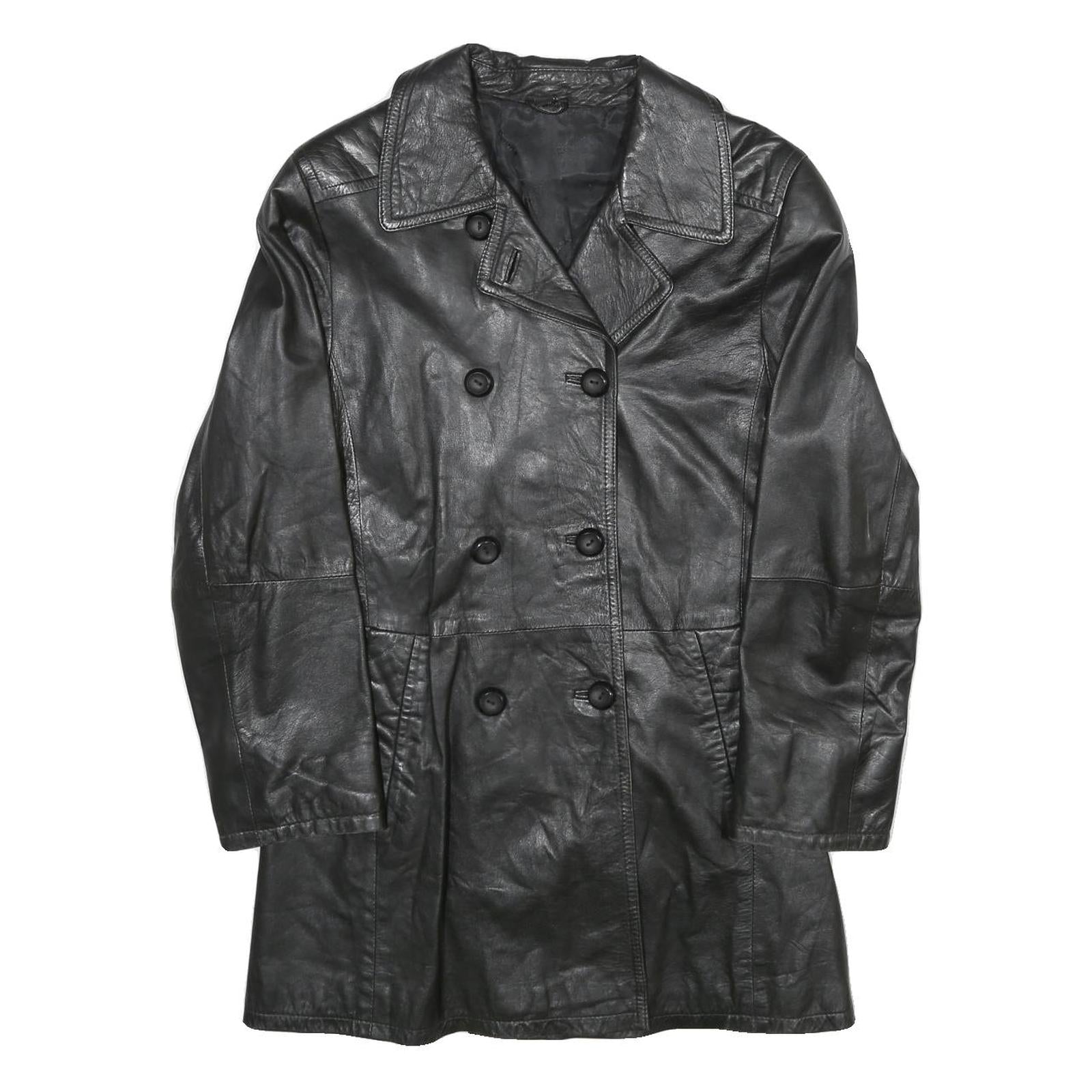 Buy PER ME Womens Black Leather Button Jacket UK 12 Classic Plain Trendy Outerwear Refurbished - $46.79 PER ME Womens Black Leather Button Jacket UK 12 Classic Plain Trendy Outerwear Refurbished - N/A refurbished available on Cerqular