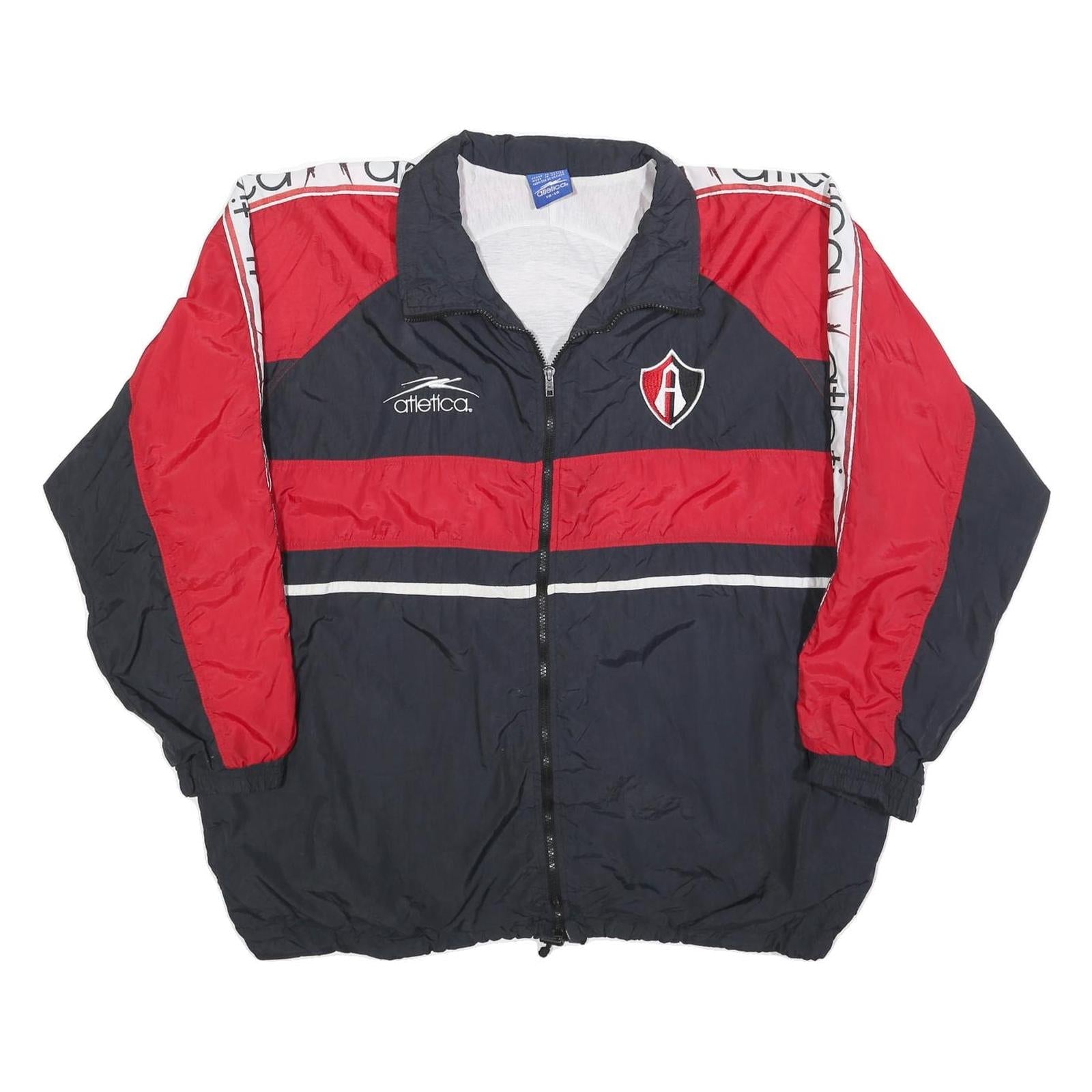 ATLETICA Mens Black & Red Zip Jacket XL Polyester Blend Athletic Sportswear Refurbished - N/A refurbished available on Cerqular