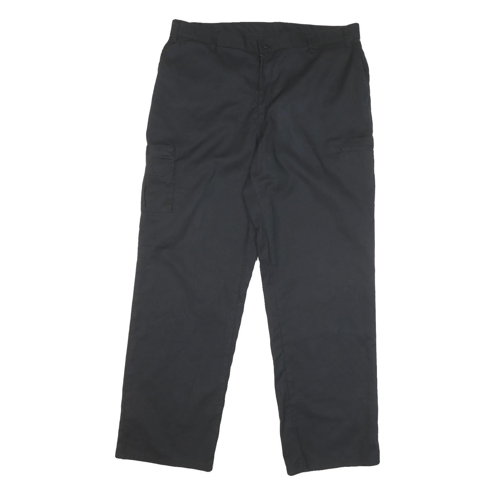 DICKIES Mens Cotton Blend Black Relaxed Straight Trousers W38 L31 Workwear Refurbished - N/A refurbished available on Cerqular
