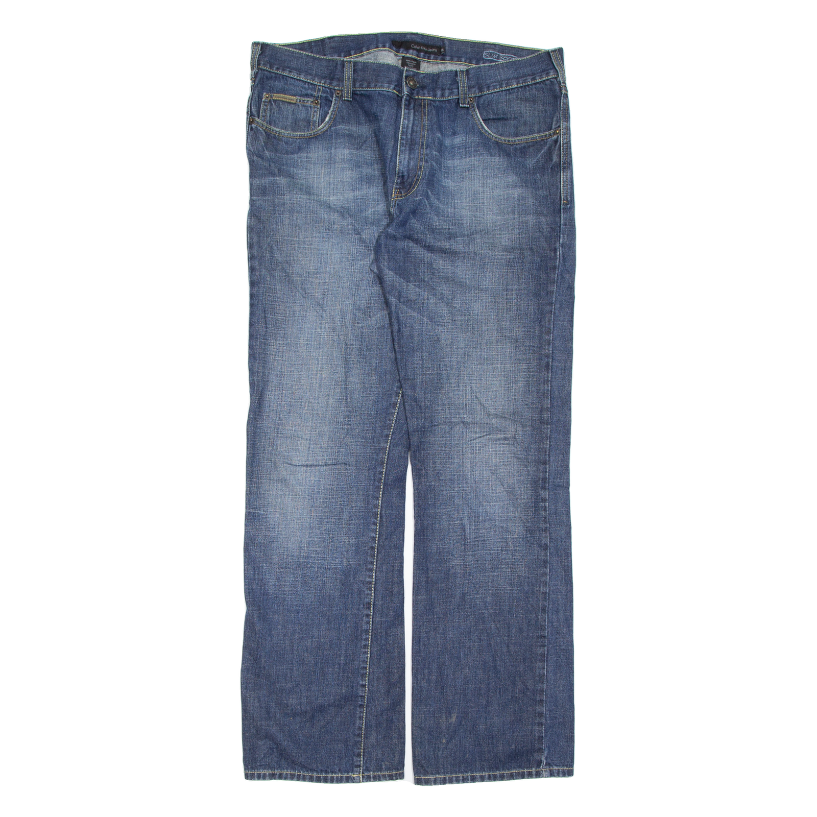 CALVIN KLEIN JEANS Womens Jeans Blue Slim Bootcut Stone Wash W36 L33 Refurbished - N/A refurbished available on Cerqular