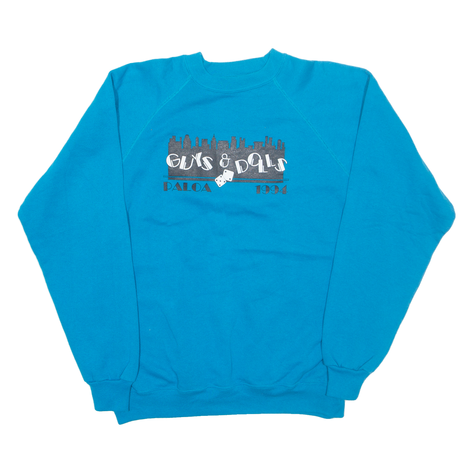 HANES Guys & Dolls Mens Sweatshirt Blue XL Refurbished - N/A refurbished available on Cerqular