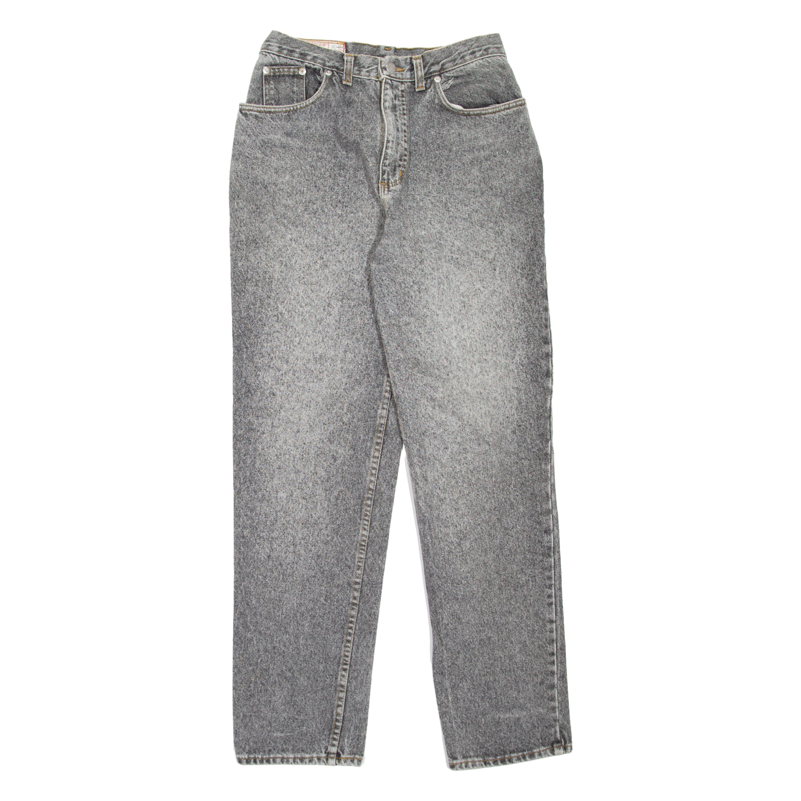 RIFLE Womens Jeans Grey Regular Mom 90s Stone Wash W26 L30 Refurbished - N/A refurbished available on Cerqular