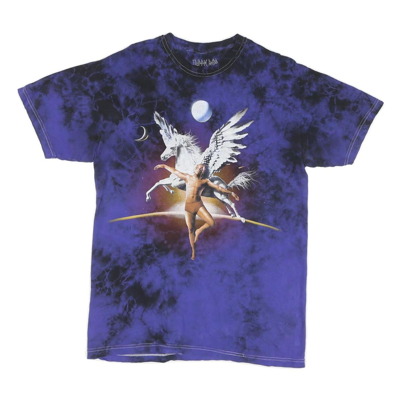 TRIPPK RAD Mens Blue & Black Graphic T-Shirt M Short Sleeve Crew Neck Unique Refurbished - N/A refurbished available on Cerqular