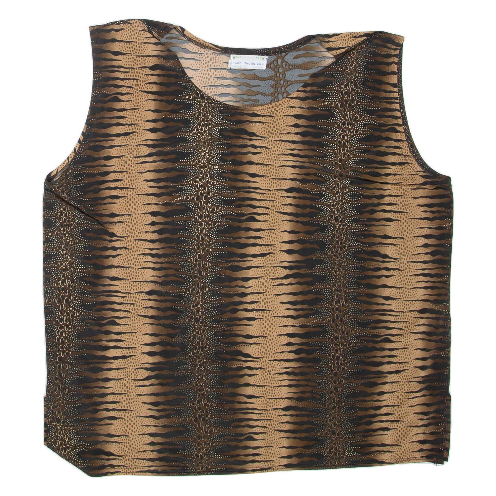 Womens Printed Vest Brown Sleeveless XL Refurbished - N/A refurbished available on Cerqular