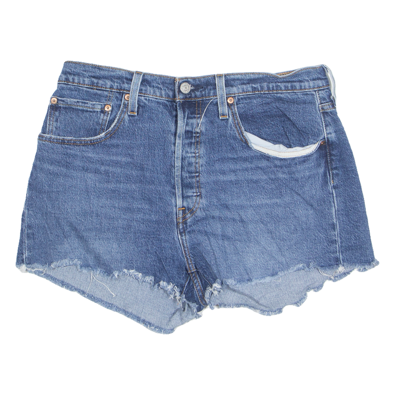 LEVI'S Cut Off 501 Womens Denim Shorts Blue M W31 Refurbished - N/A refurbished available on Cerqular