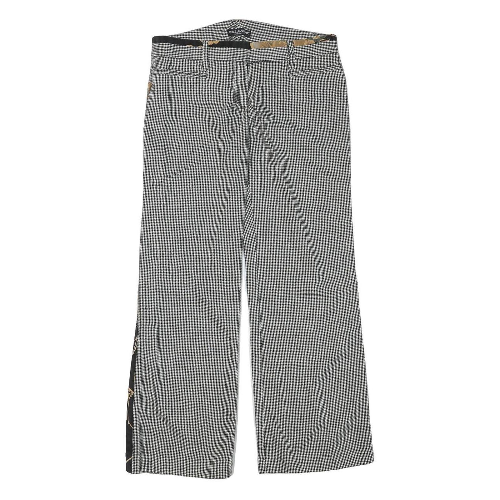 Buy DOLCE & GABBANA Womens Wool Blend Black & White Relaxed Straight Trousers W30 Refurbished - $84.49 DOLCE & GABBANA Womens Wool Blend Black & White Relaxed Straight Trousers W30 Refurbished - N/A refurbished available on Cerqular