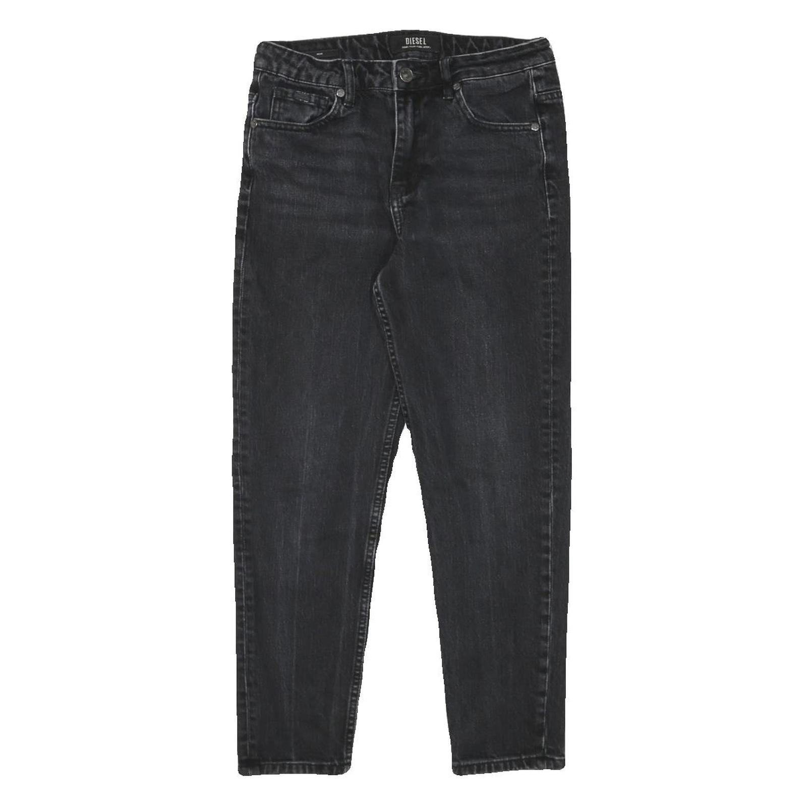 DIESEL Womens Slim Black Denim Slim Jeans W26 L24 Stretch Cotton Blend Zip Refurbished - N/A refurbished available on Cerqular