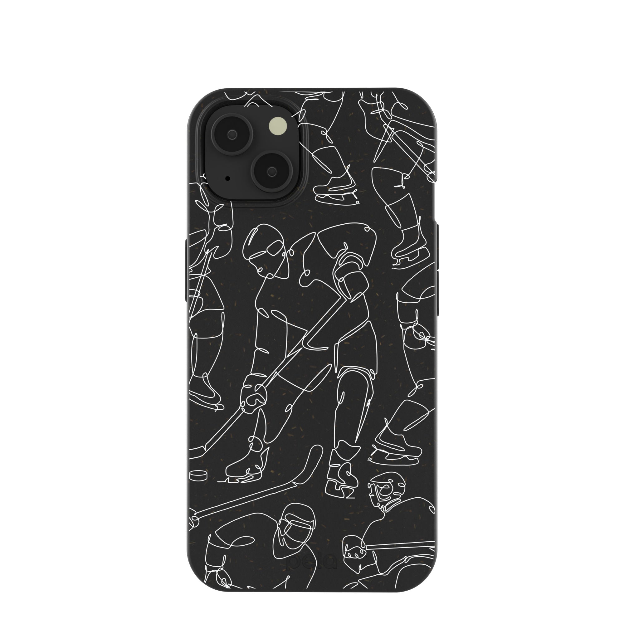 Black Play Sketch iPhone 13 Case Refurbished - Pela Case refurbished available on Cerqular