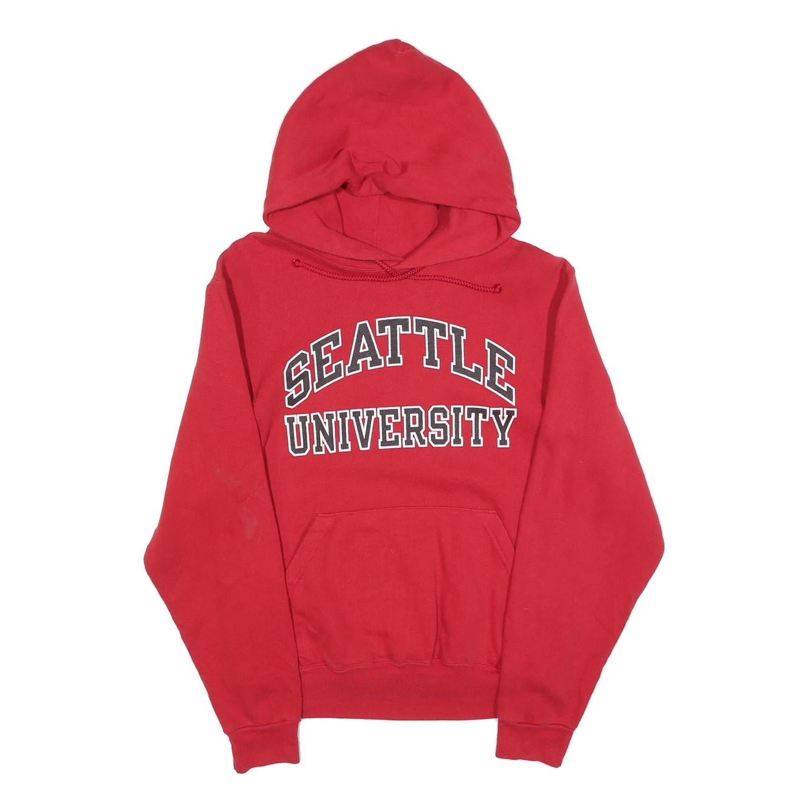 SEATTLE SAEHAWKS Mens Red Hoodie S Seattle University Printed Pullover Refurbished - N/A refurbished available on Cerqular