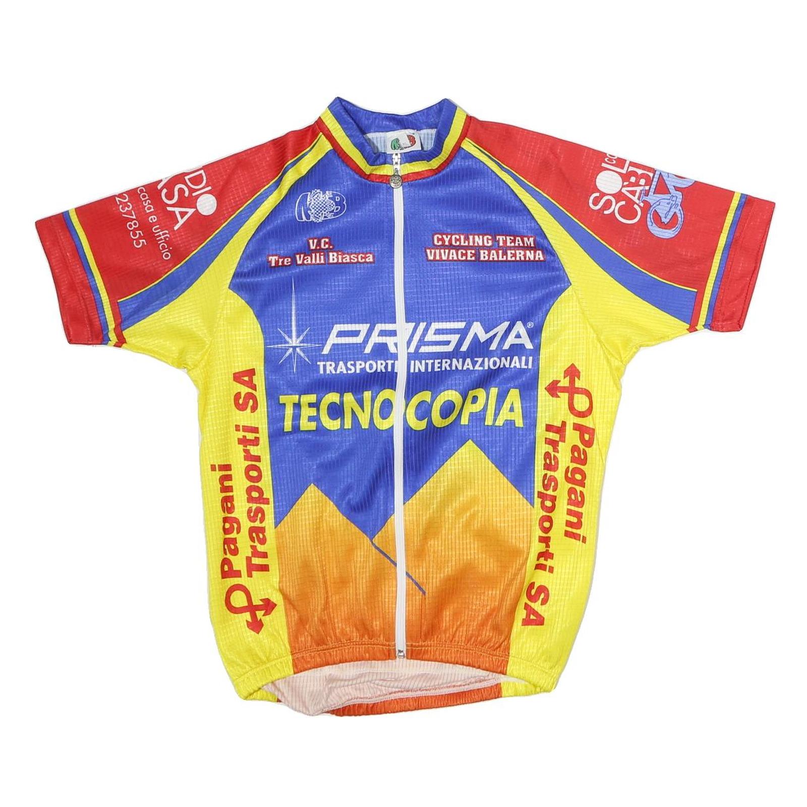 MB Mens Blue & Yellow Cycling Team Sports T-Shirt M Short Sleeve Crew Neck Refurbished - N/A refurbished available on Cerqular