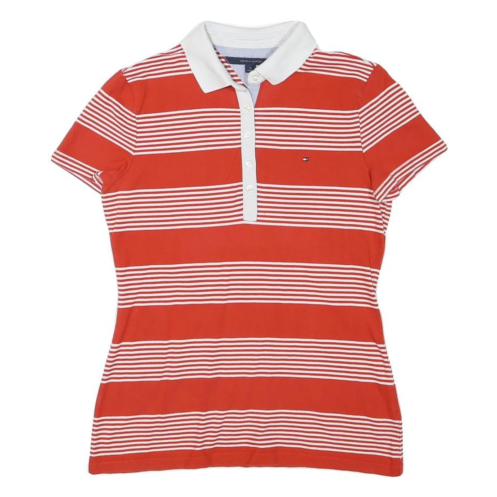 Buy TOMMY HILFIGER Womens Red & White Stripe Short Sleeve Polo Shirt M Cotton Blend Refurbished - $38.99 TOMMY HILFIGER Womens Red & White Stripe Short Sleeve Polo Shirt M Cotton Blend Refurbished - N/A refurbished available on Cerqular