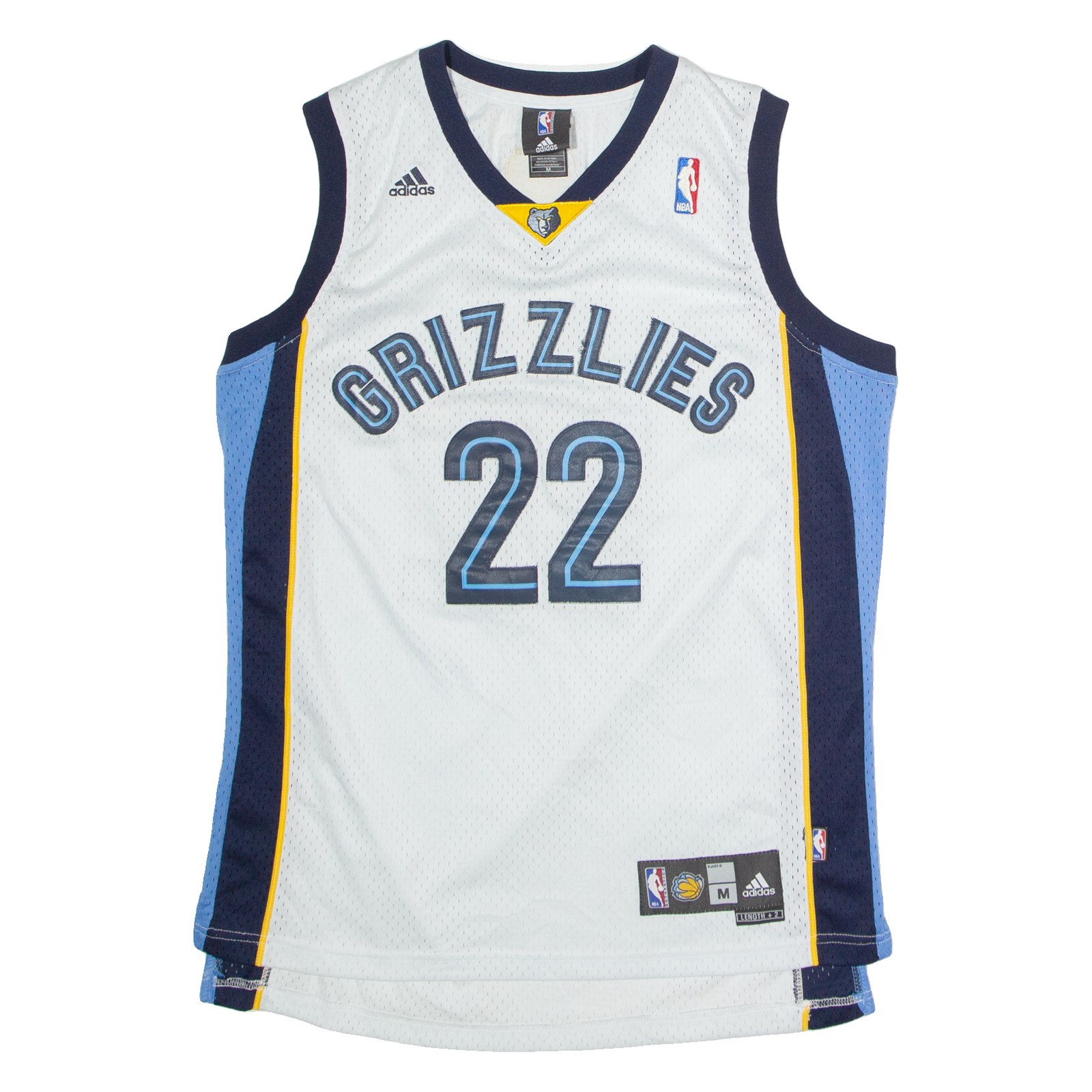 Buy ADIDAS Memphis Grizzlies Home #22 Gay Mens Jersey White Sleeveless USA V-Neck M Refurbished - $37.69 ADIDAS Memphis Grizzlies Home #22 Gay Mens Jersey White Sleeveless USA V-Neck M Refurbished - N/A refurbished available on Cerqular