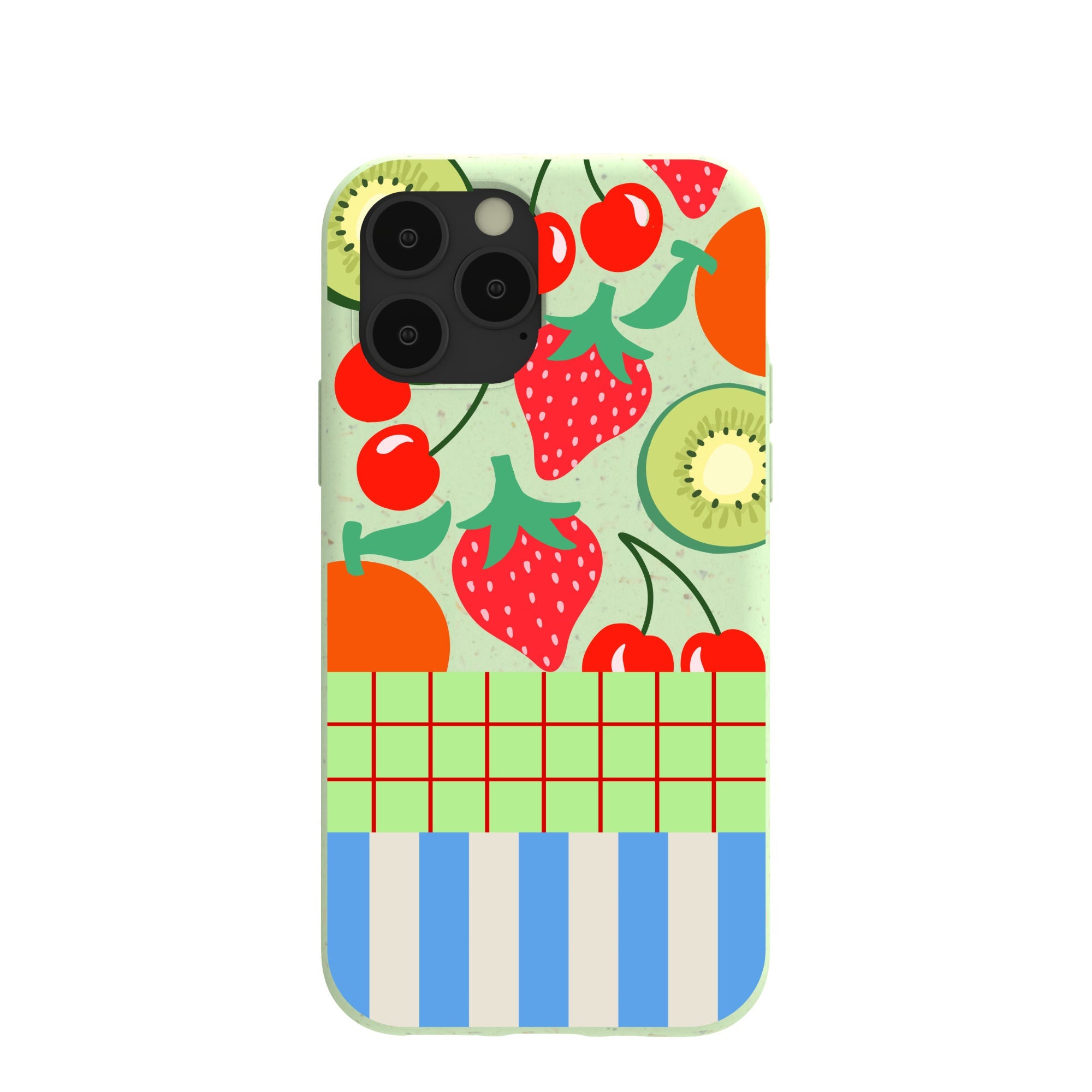 Sage Green Fresh Picnic iPhone 11 Pro Case Refurbished - Pela Case refurbished available on Cerqular