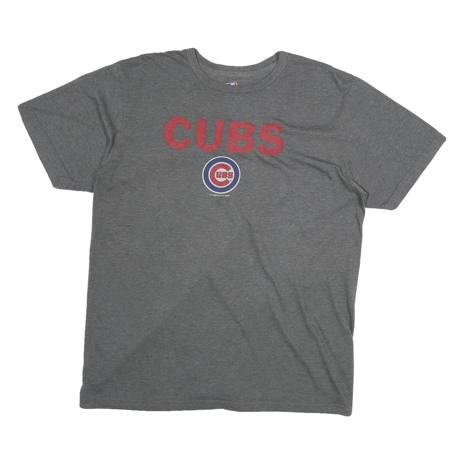 GENUINE MERCHANDISE Mens Grey Cubs Graphic T-Shirt M Short Sleeve Crew Neck Refurbished - N/A refurbished available on Cerqular