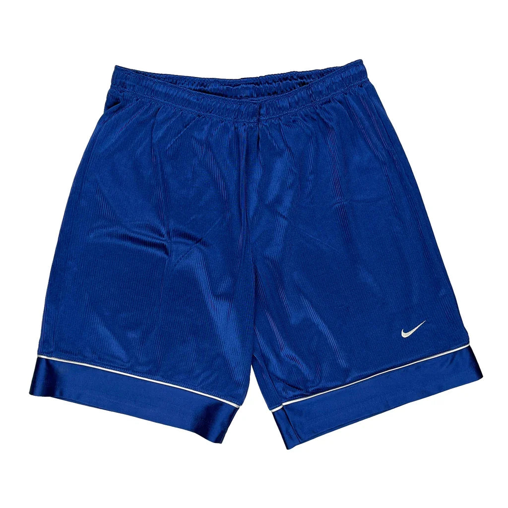 Buy Nike Sport Shorts - Medium Blue Polyester Refurbished - $32.15 Nike Sport Shorts - Medium Blue Polyester Refurbished - Thrifted (note: this is a term often used to describe second- refurbished available on Cerqular