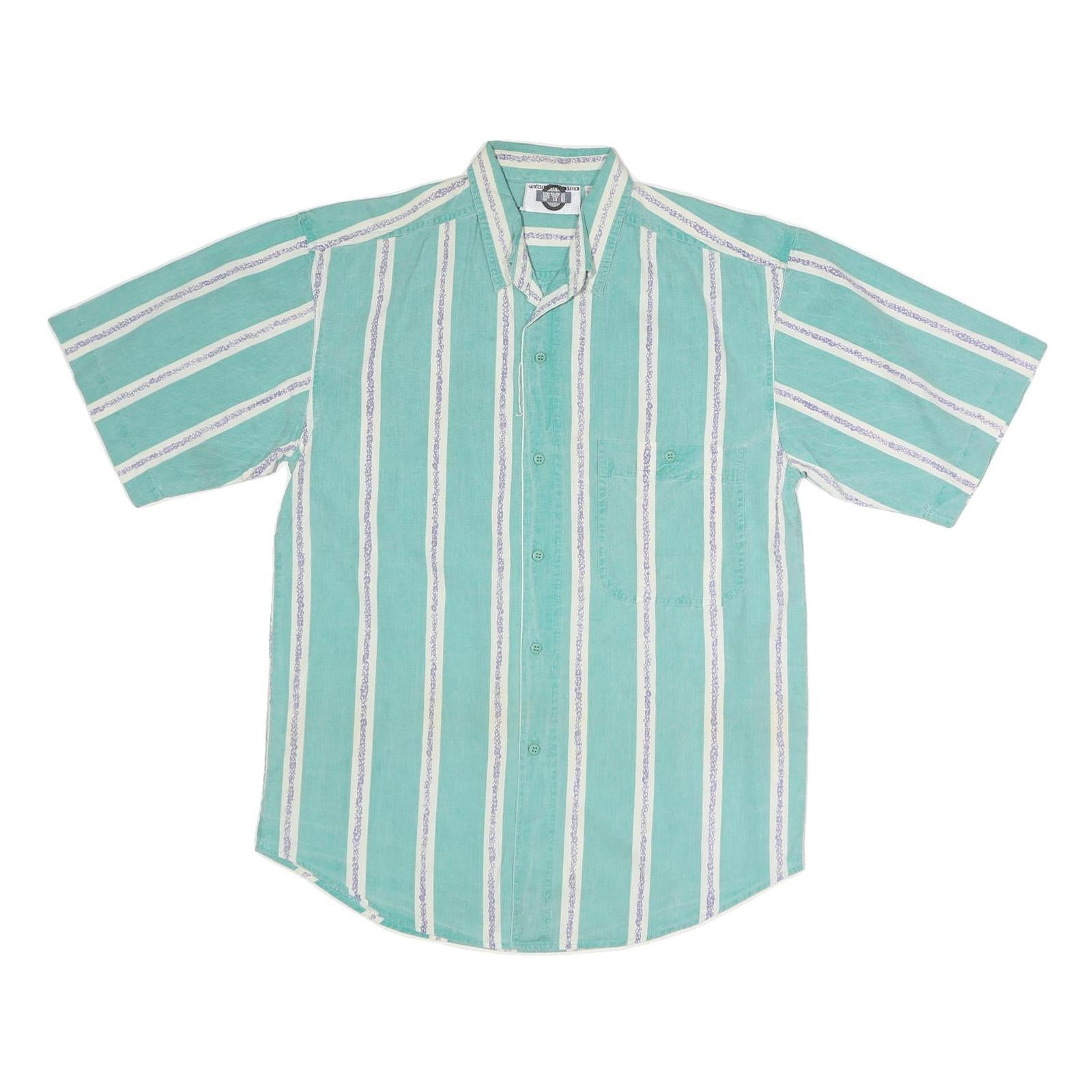 Buy FYI Mens Green & White Striped Casual Shirt L Cotton Button Pocket Refurbished - $19.49 FYI Mens Green & White Striped Casual Shirt L Cotton Button Pocket Refurbished - N/A refurbished available on Cerqular