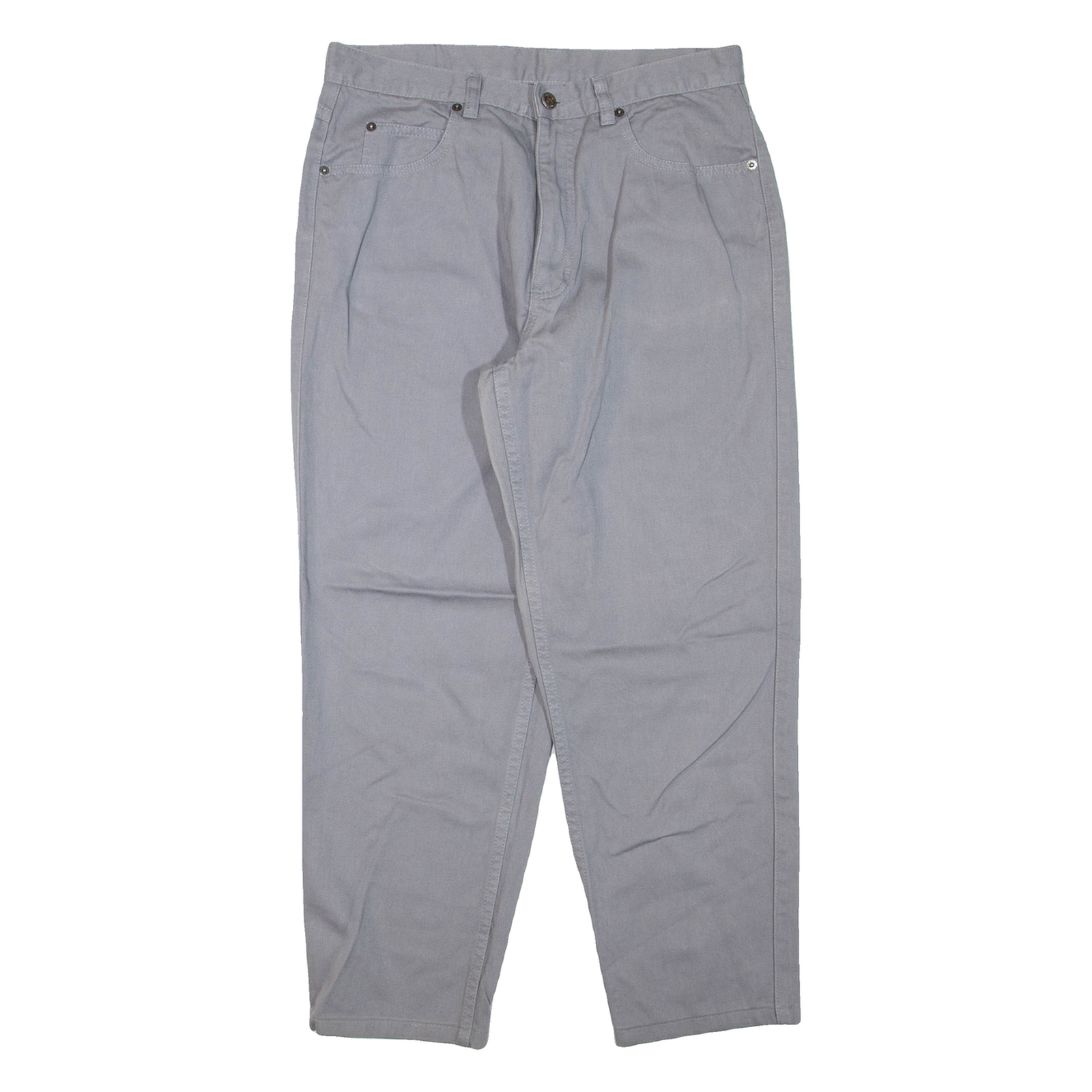 TEDDY'S Mens Trousers Grey Regular Tapered W32 L27 Refurbished - N/A refurbished available on Cerqular