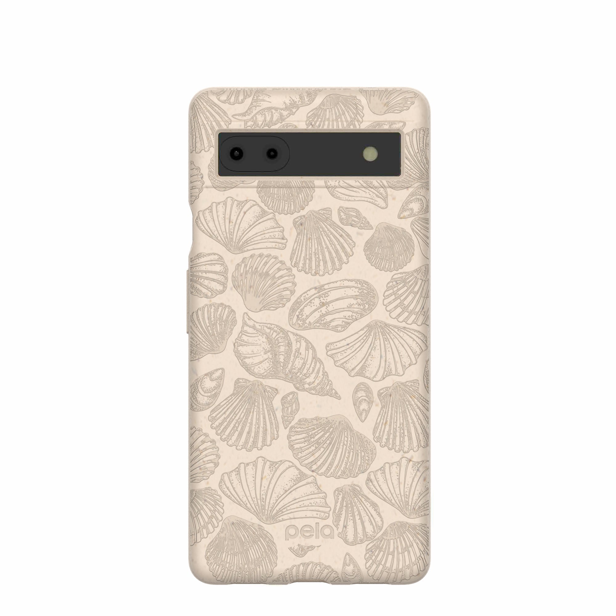 Seashell Seashore Google Pixel 6a Case Refurbished - Pela Case refurbished available on Cerqular
