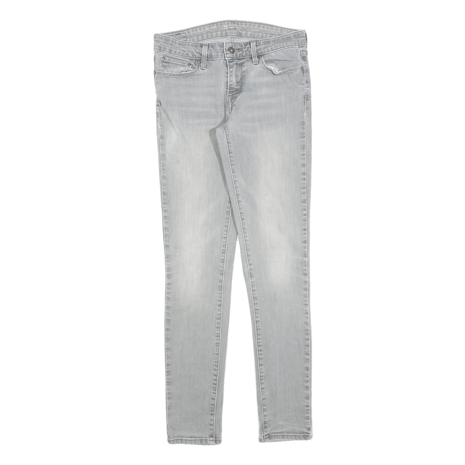LEVI'S Womens Jeans Light Blue Slim Skinny Denim W26 L29 Zip Cotton Blend Refurbished - N/A refurbished available on Cerqular