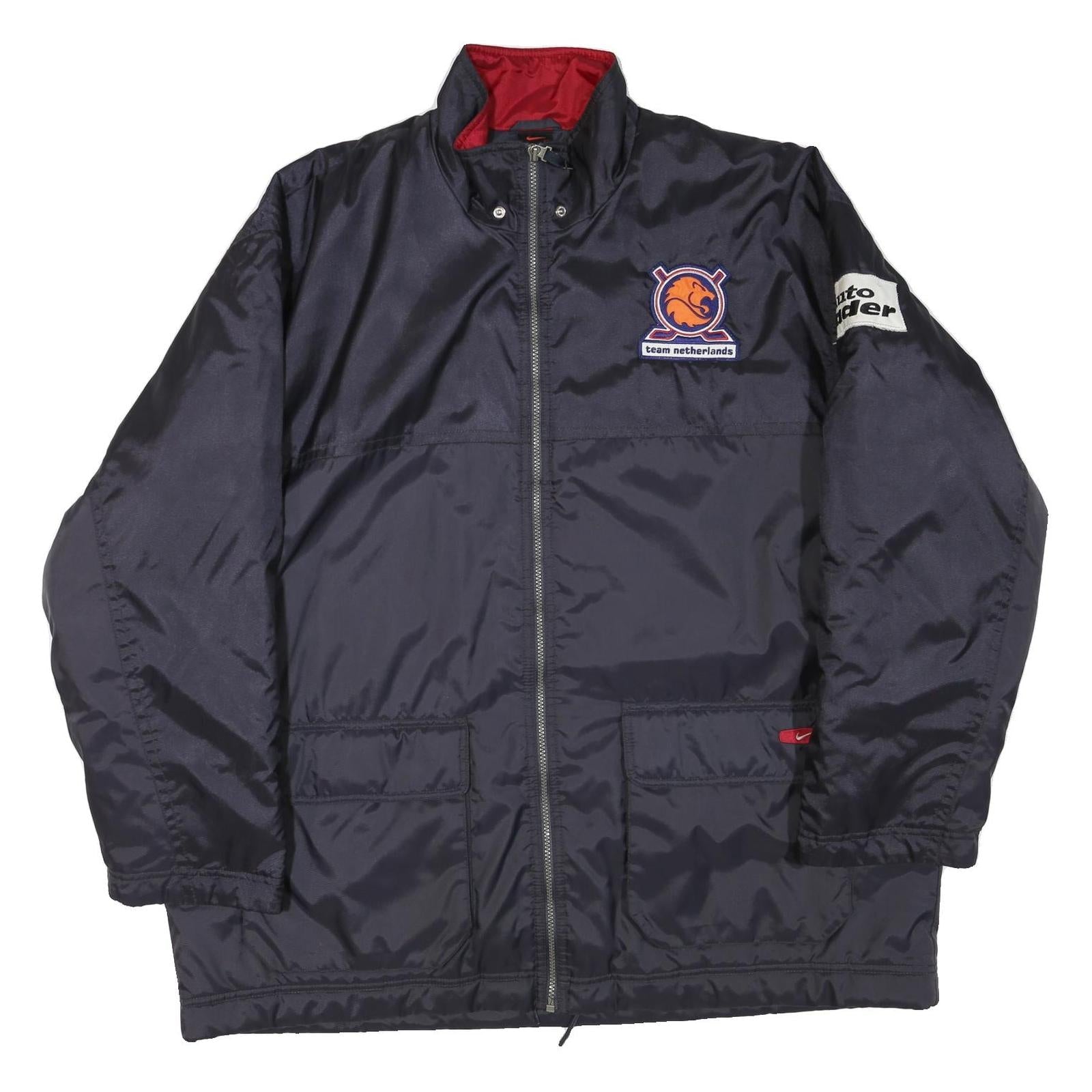 NIKE Mens Navy & Red Team Netherlands Zip Jacket XL Polyester Blend Sportswear Refurbished - N/A refurbished available on Cerqular