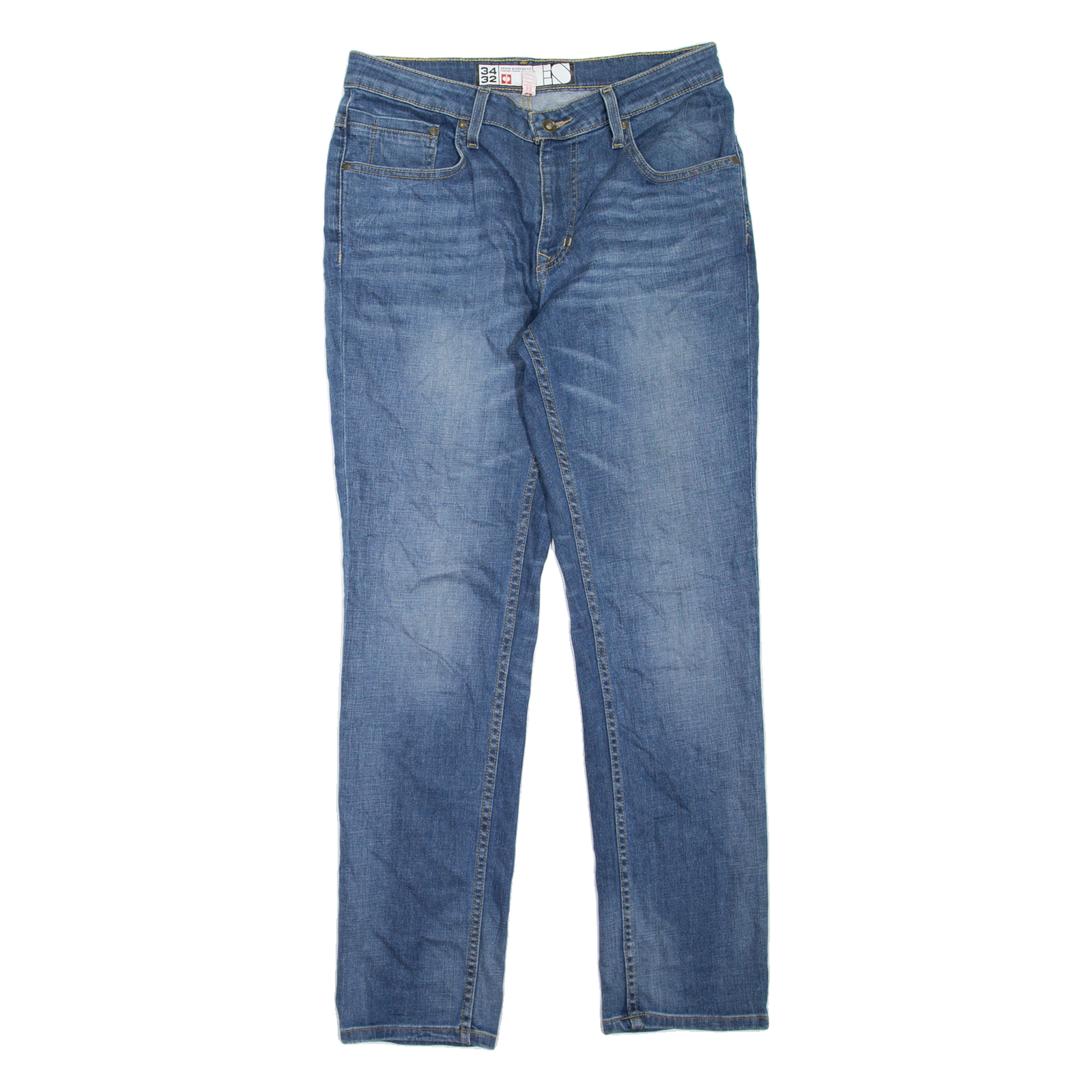 ENGELBERT STRAUSS Workwear Mens Jeans Blue Slim Straight Stone Wash W31 L32 Refurbished - N/A refurbished available on Cerqular