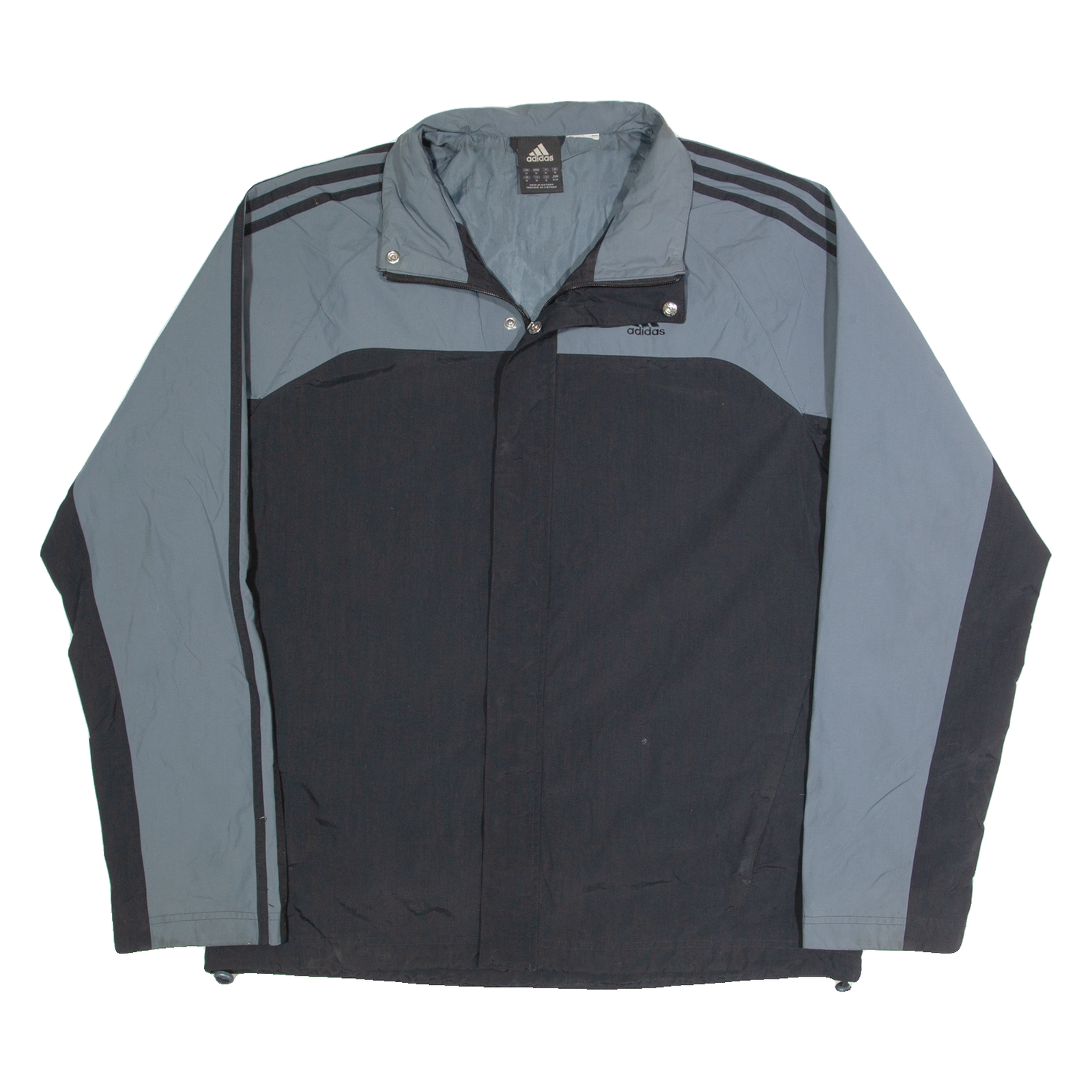 ADIDAS Mens Coach Jacket Grey Colourblock M Refurbished - N/A refurbished available on Cerqular