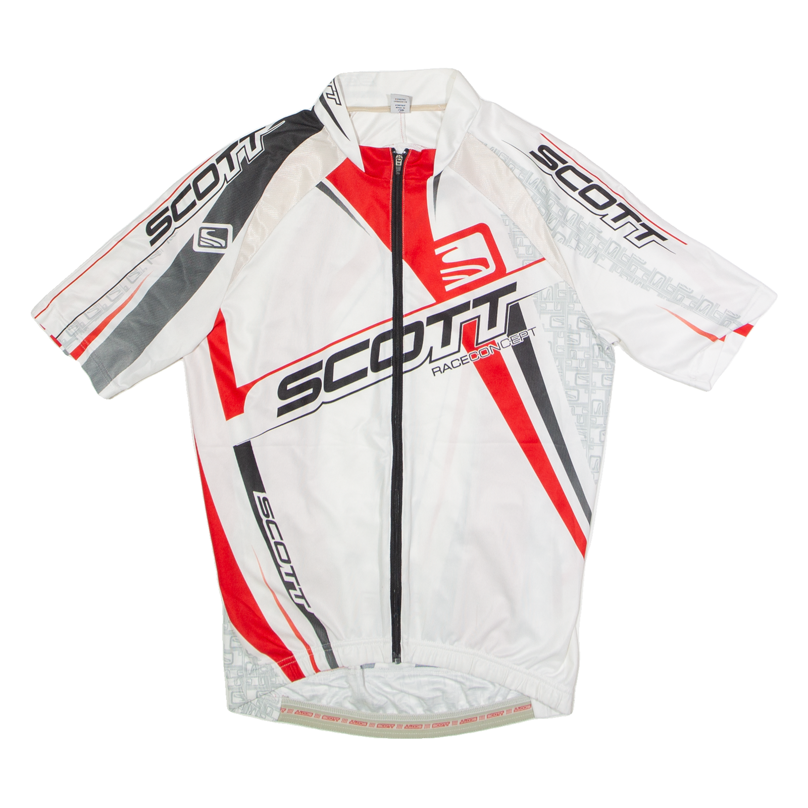 SCOTT Full Zip Cycling Mens Jersey White S Refurbished - N/A refurbished available on Cerqular