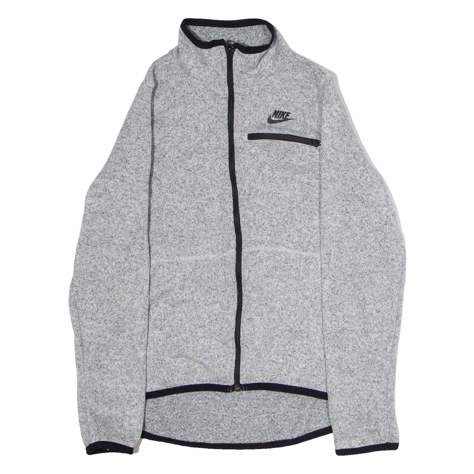 NIKE Womens Fleece Jacket Grey Knit M Refurbished - N/A refurbished available on Cerqular