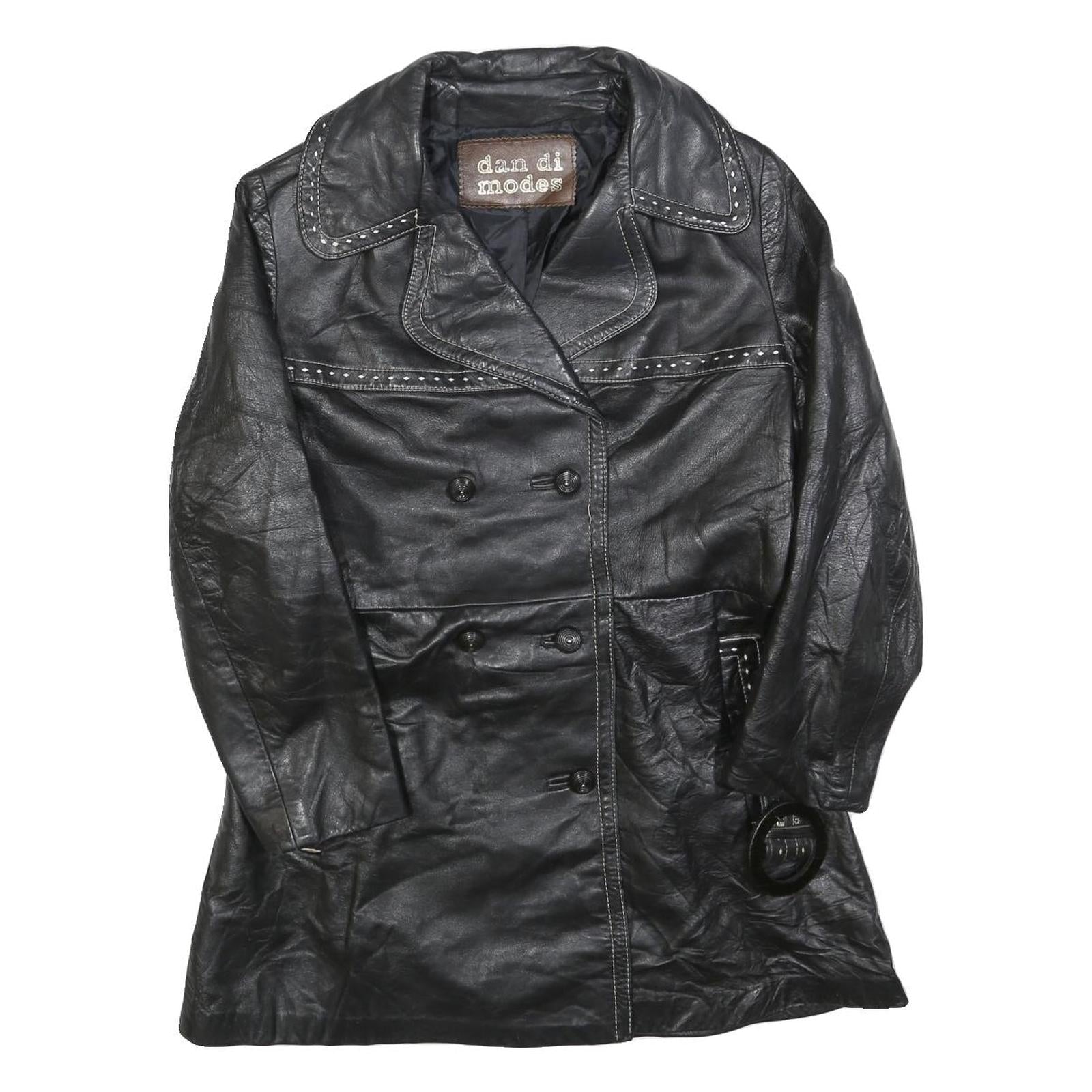 Buy DAN DI MODES Womens Black Leather Button Jacket M Studded Detail Classic Fit Refurbished - $51.99 DAN DI MODES Womens Black Leather Button Jacket M Studded Detail Classic Fit Refurbished - N/A refurbished available on Cerqular