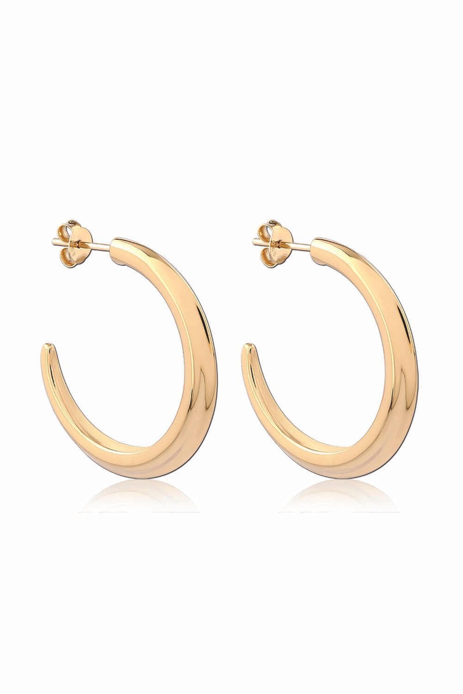 Buy Crescent Hoops Gold Large | Size: 1.25 inch Refurbished - $198.00 Crescent Hoops Gold Large | Size: 1.25 inch Refurbished - N/A (There is no well-known brand by the name "A refurbished available on Cerqular