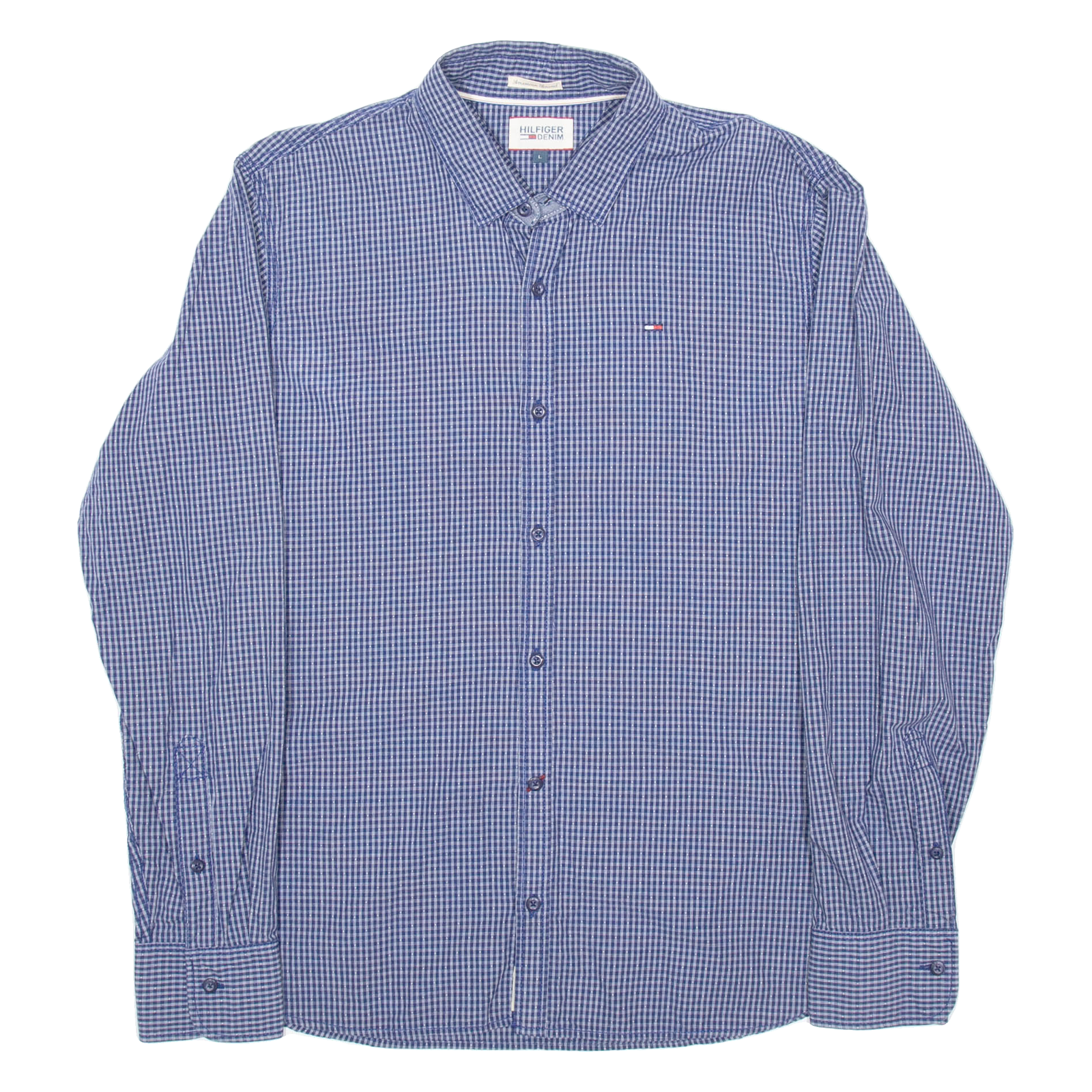 Buy TOMMY HILFIGER Mens Shirt Blue Plaid Long Sleeve L Refurbished - $31.19 TOMMY HILFIGER Mens Shirt Blue Plaid Long Sleeve L Refurbished - N/A refurbished available on Cerqular