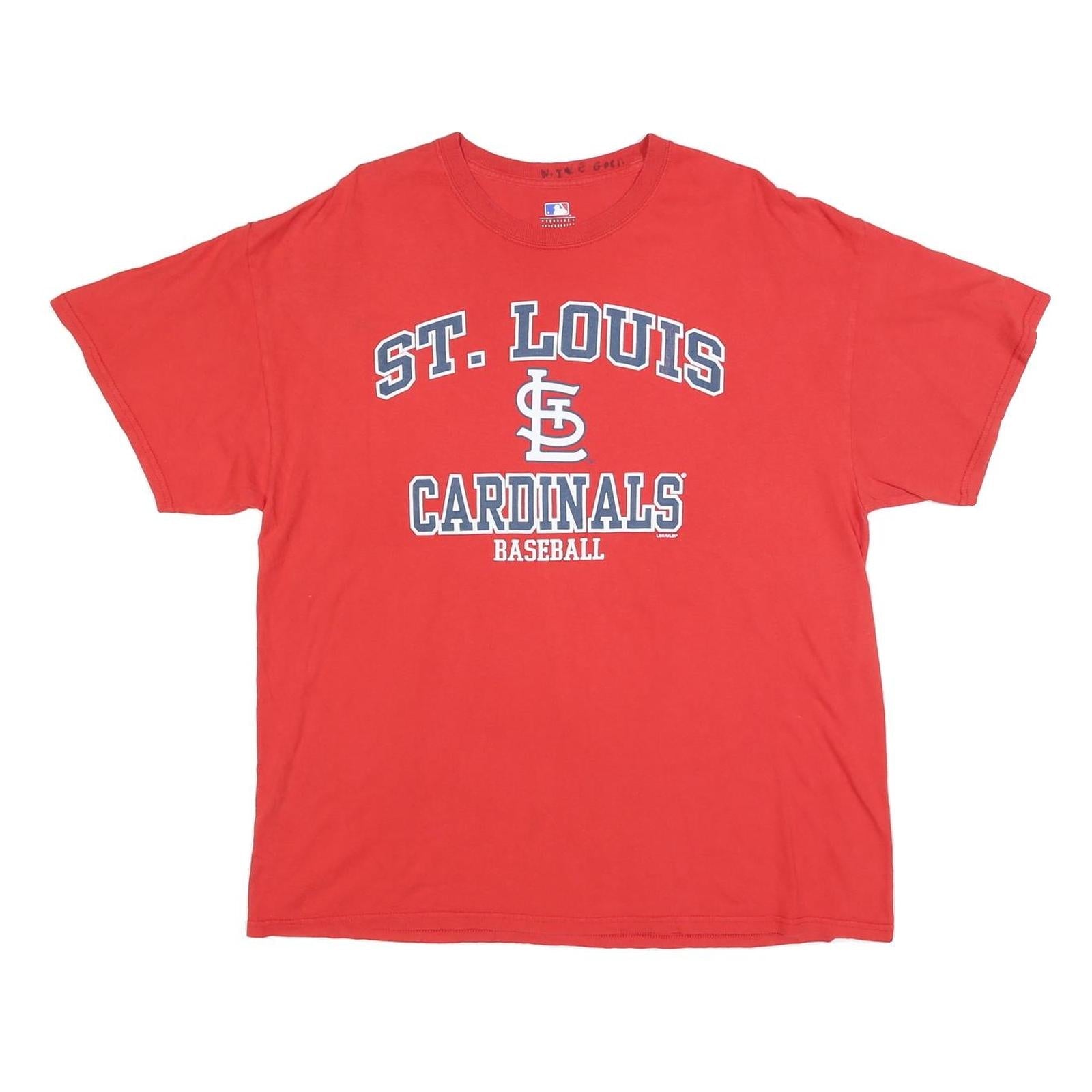 MLB Mens Red St Louis Cardinals Graphic T-Shirt XL Short Sleeve Crew Neck Refurbished - N/A refurbished available on Cerqular