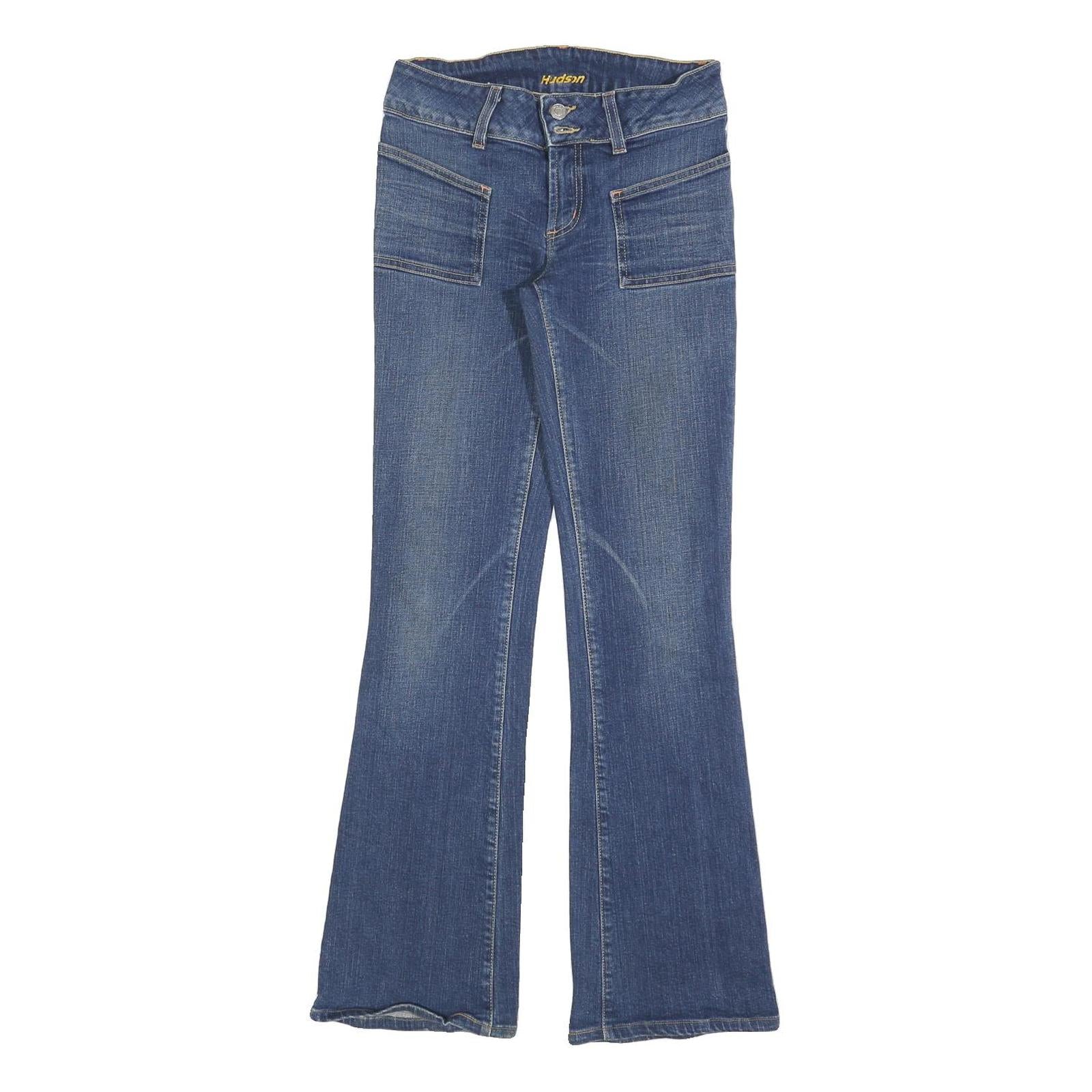HUDSON Womens Blue Slim Flared Denim Medium W26 L30 Stylish Casual Zip Cotton Refurbished - N/A refurbished available on Cerqular