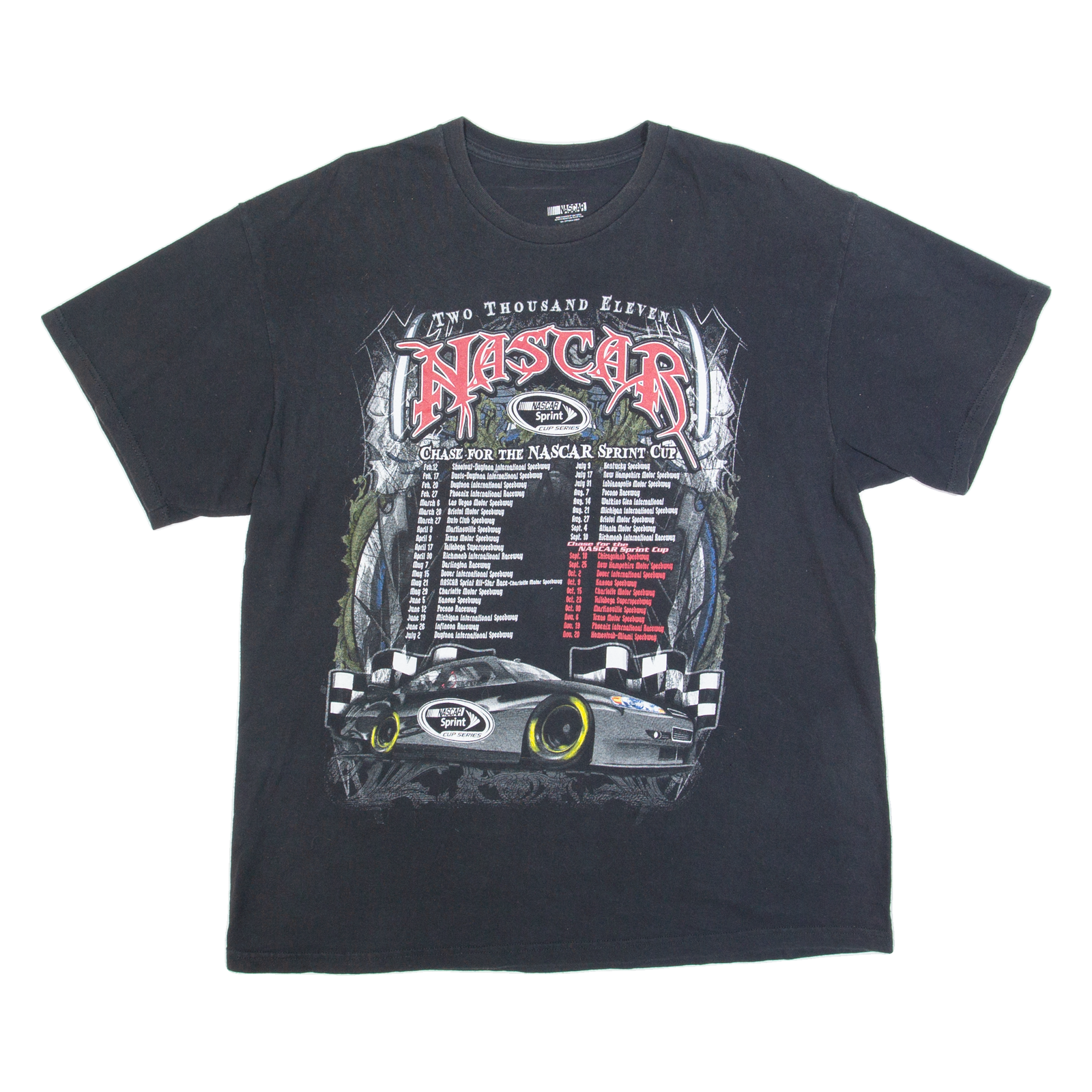 NASCAR Mens T-Shirt Black USA XL Refurbished - N/A refurbished available on Cerqular
