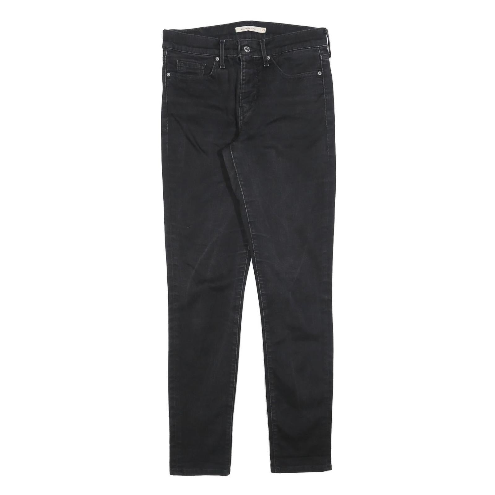 LEVI'S 311 Womens Slim Black Denim Jeans Cotton Blend Zip W28 L30 Stylish Fit Refurbished - N/A refurbished available on Cerqular