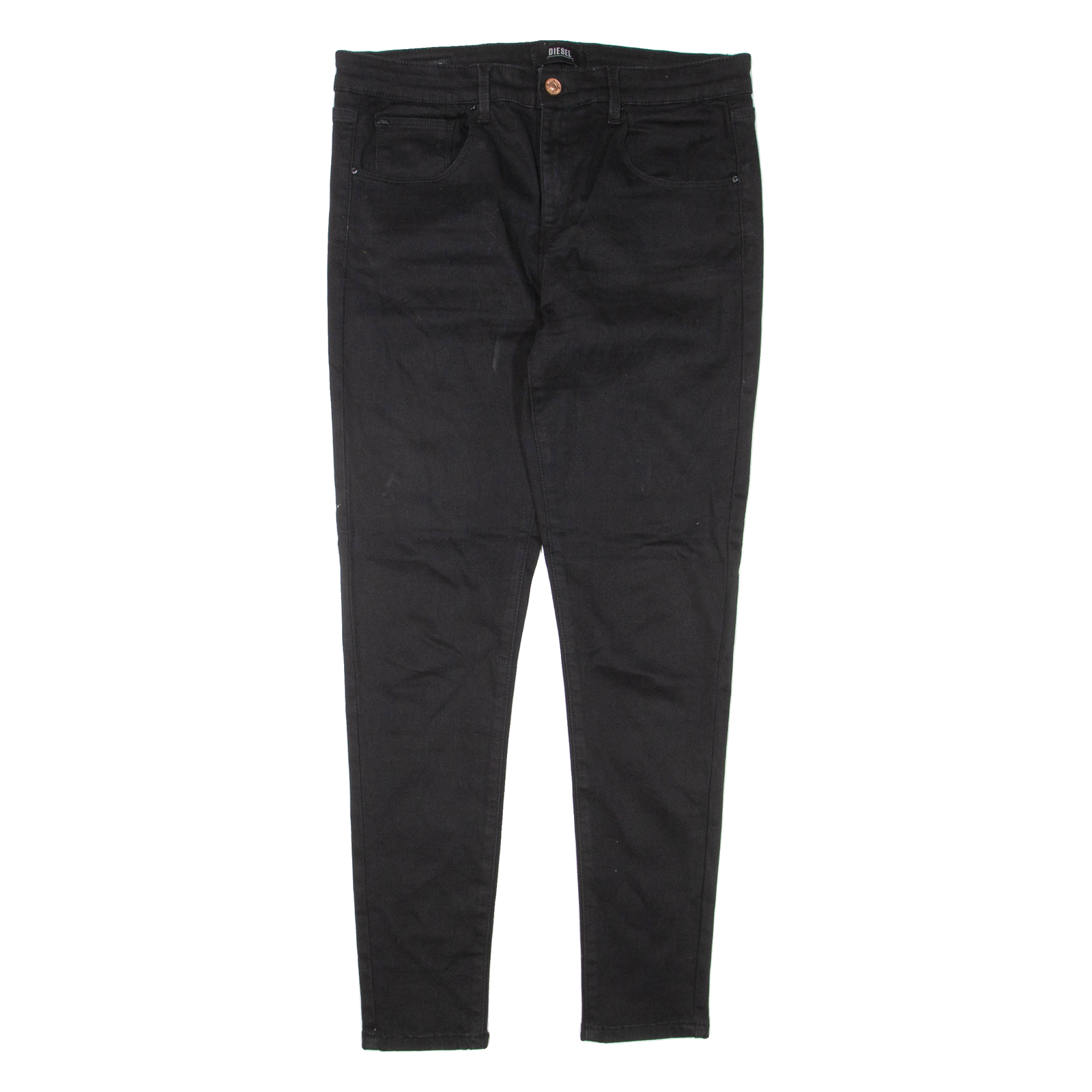 DIESEL Medium Rise Womens Jeans Black Regular Skinny W32 L28 Refurbished - N/A refurbished available on Cerqular