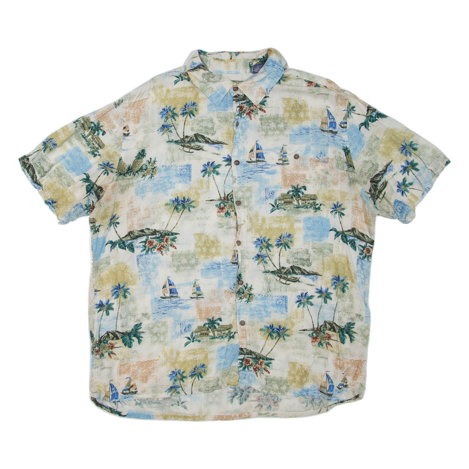 Buy CAMPIA Mens Hawaiian Shirt White Crazy Pattern XL Refurbished - $15.59 CAMPIA Mens Hawaiian Shirt White Crazy Pattern XL Refurbished - N/A refurbished available on Cerqular