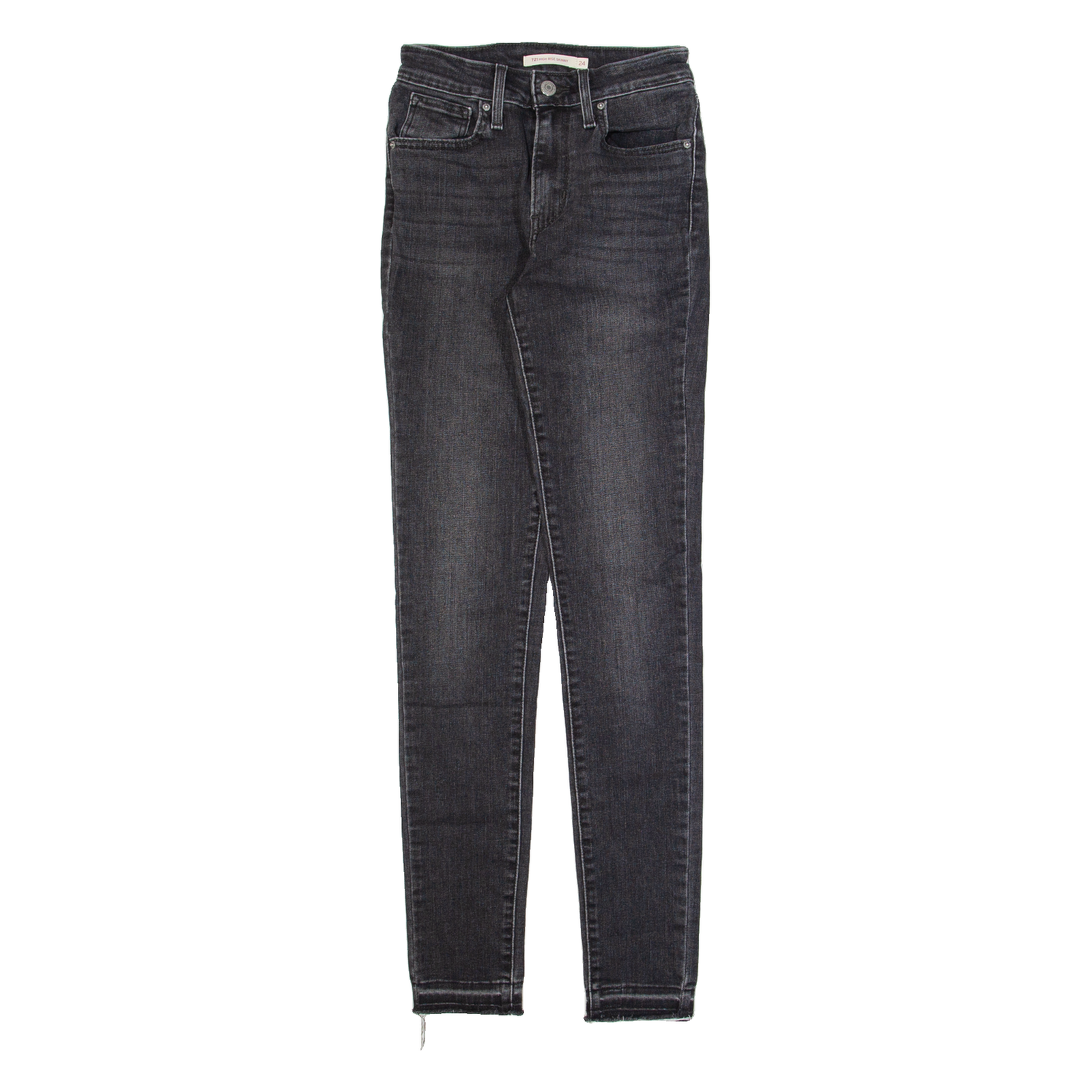 LEVI'S 721 High Rise Womens Jeans Black Slim Skinny Stone Wash W24 L30 Refurbished - N/A refurbished available on Cerqular