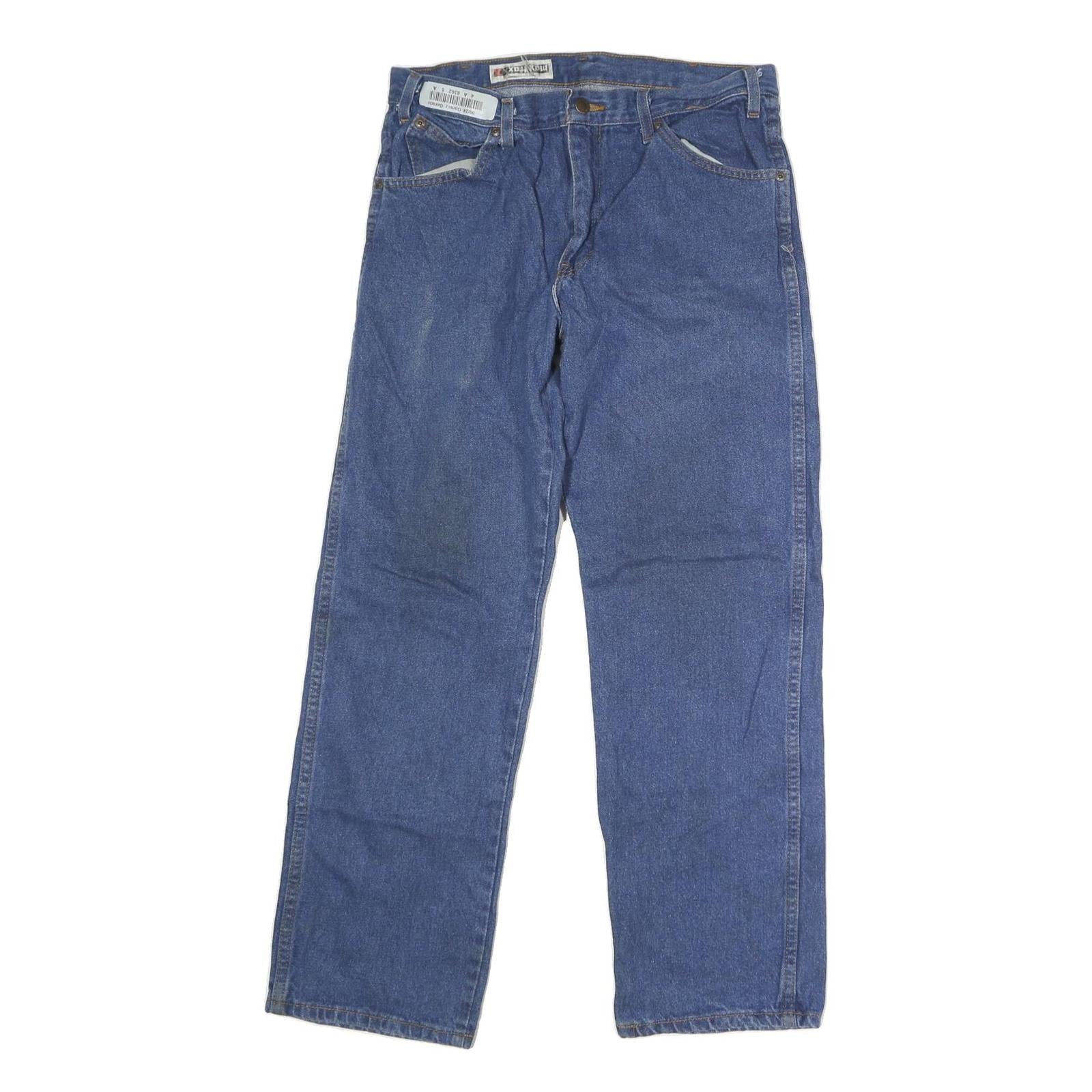 DICKIES Mens Blue Regular Fit Straight Denim Jeans W32 L28 Button Cotton Blend Refurbished - N/A refurbished available on Cerqular