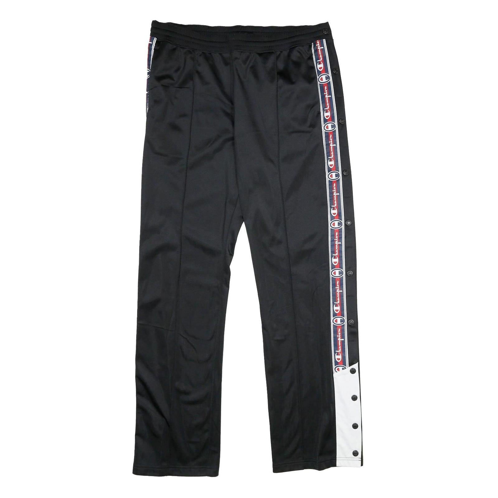 CHAMPION REVERSE WEAVE Mens Joggers Black & White Slim Tapered XL W34 L32 Side Refurbished - N/A refurbished available on Cerqular